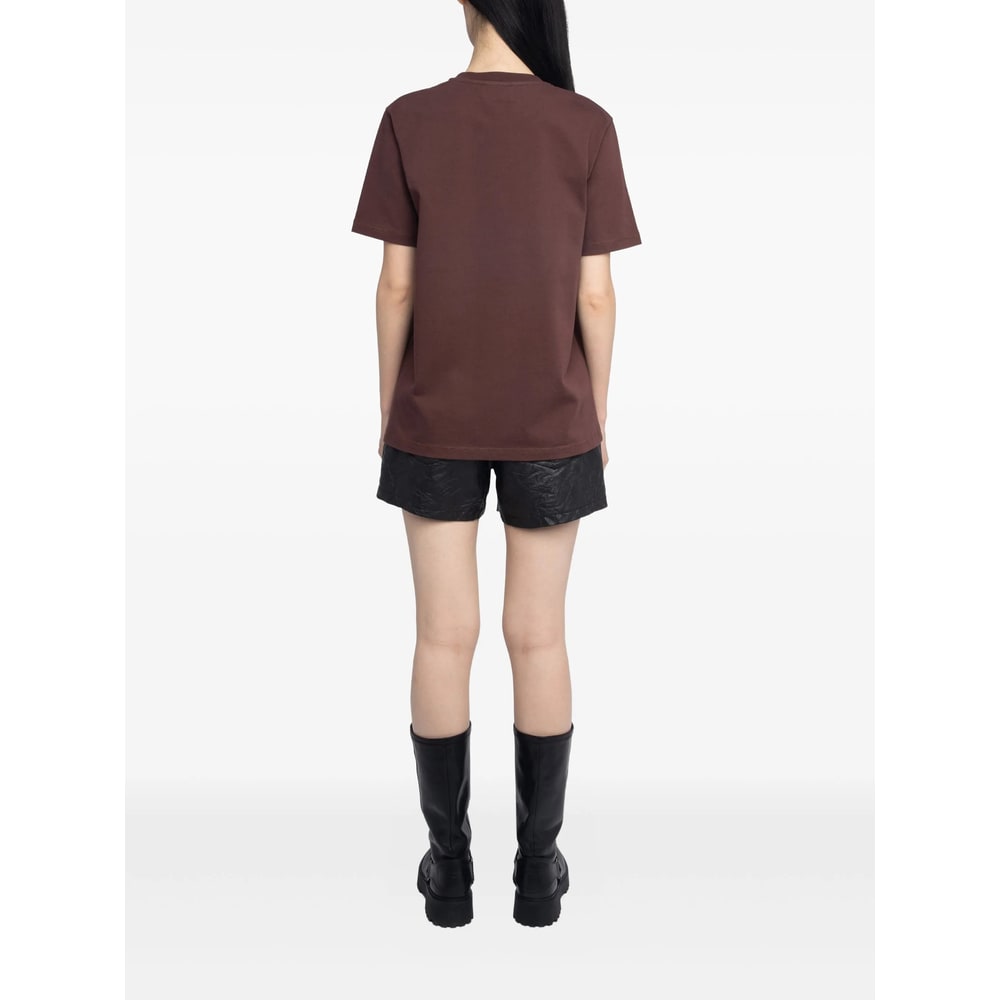 Zadig & Voltaire T Shirts Red In Brown