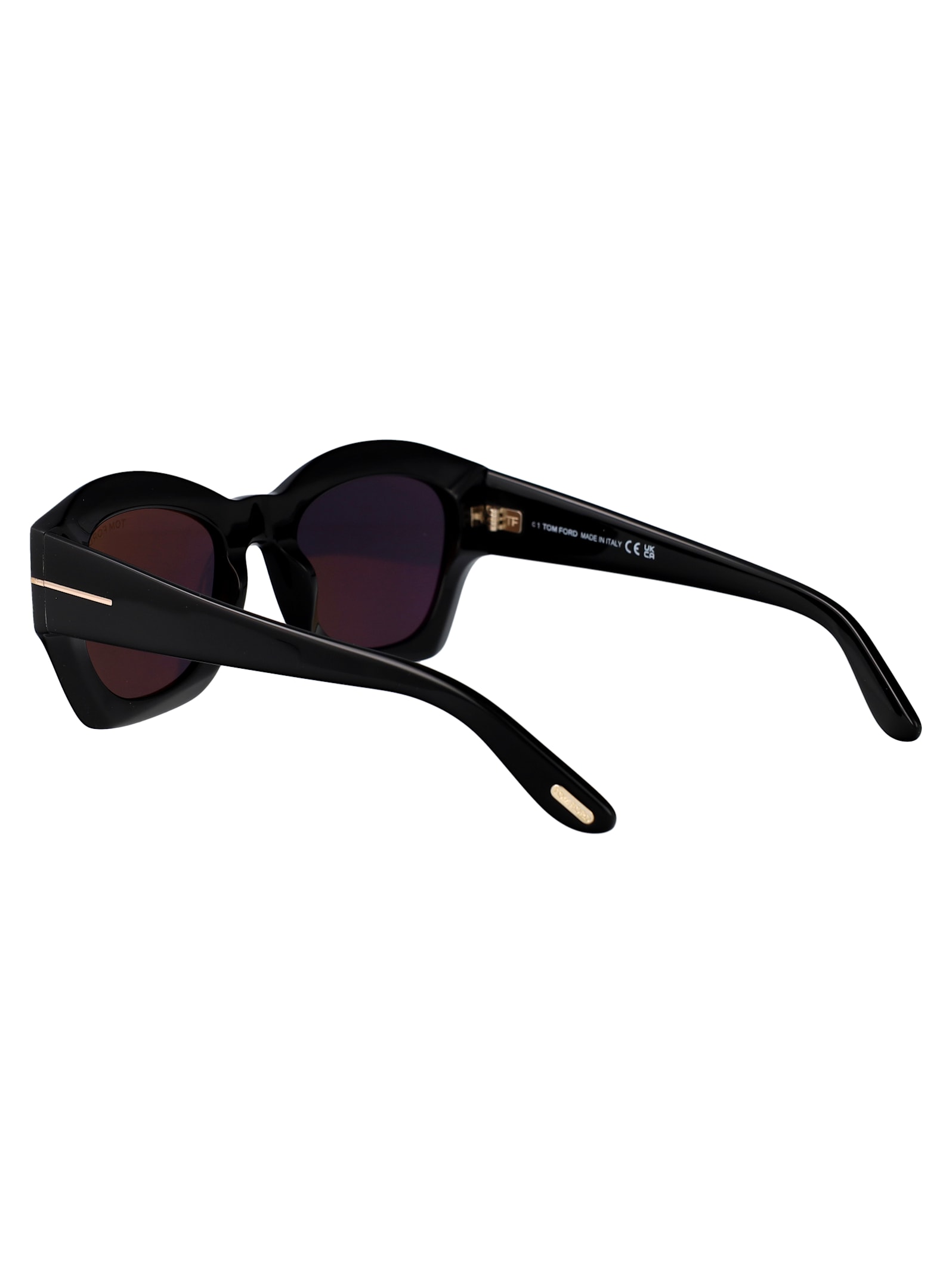 Tom Ford Sunglasses In 01a Nero Lucido / Fumo