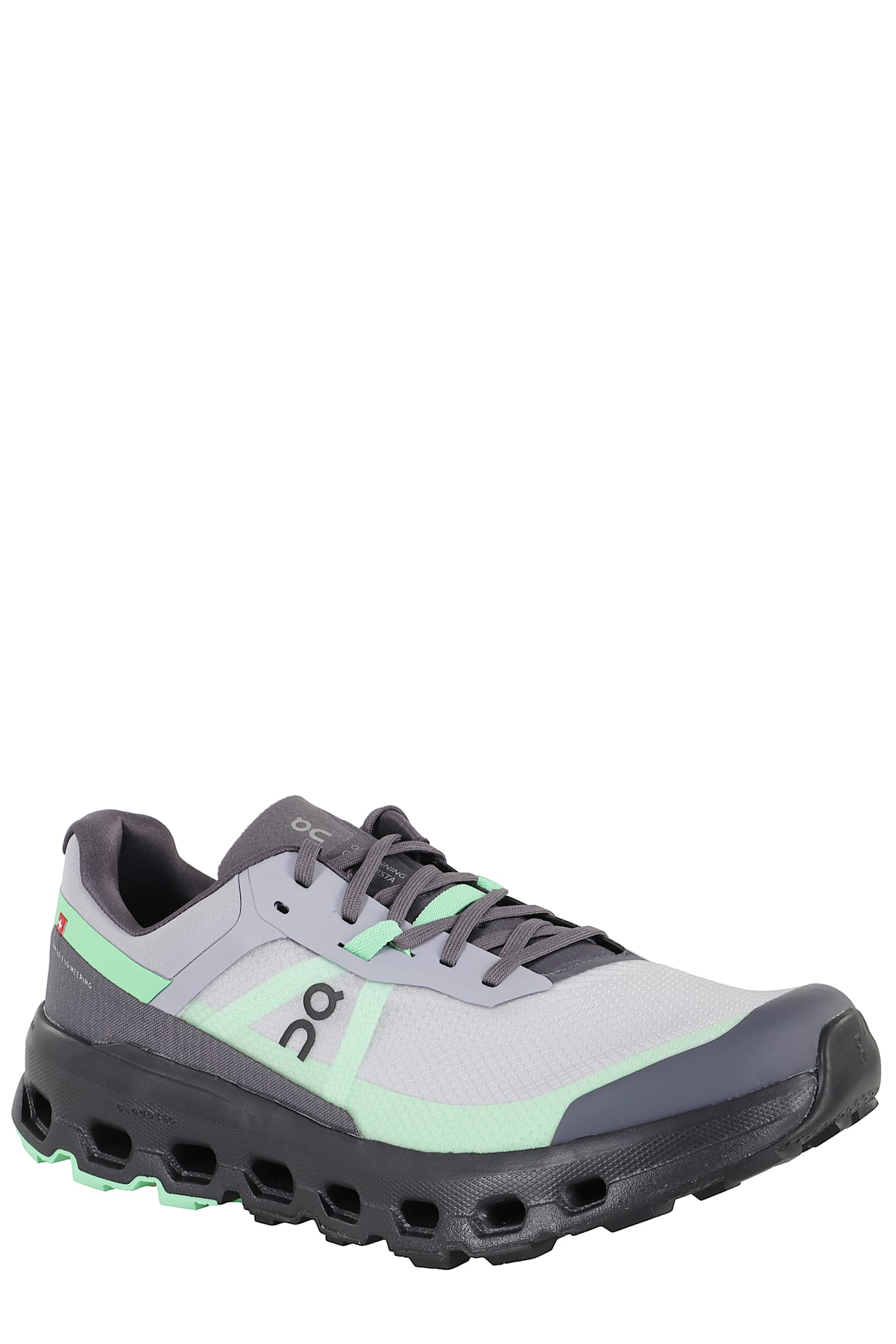 On Mens Lilac Cloudvista 2 Woven Trainers In Gray