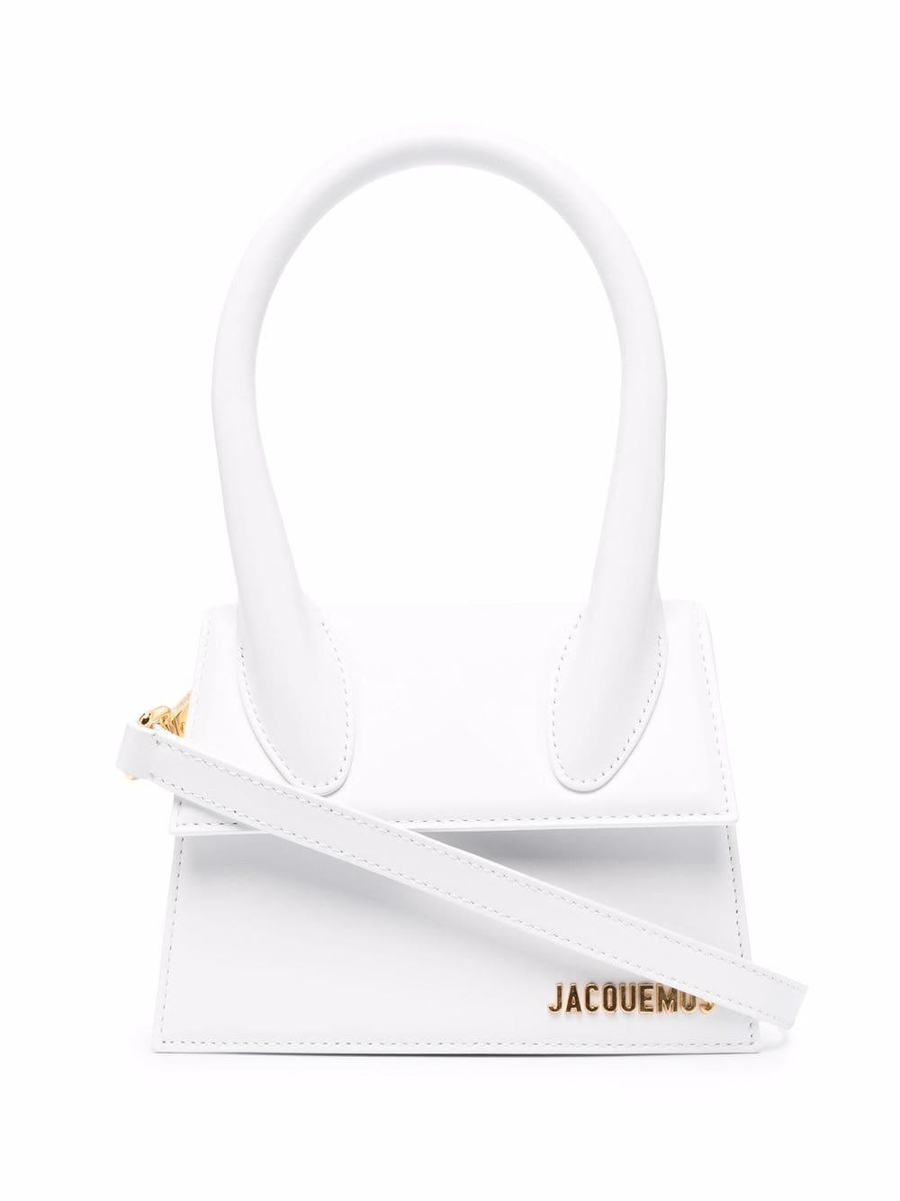 Shop Jacquemus Le Chiquito Moyen In White