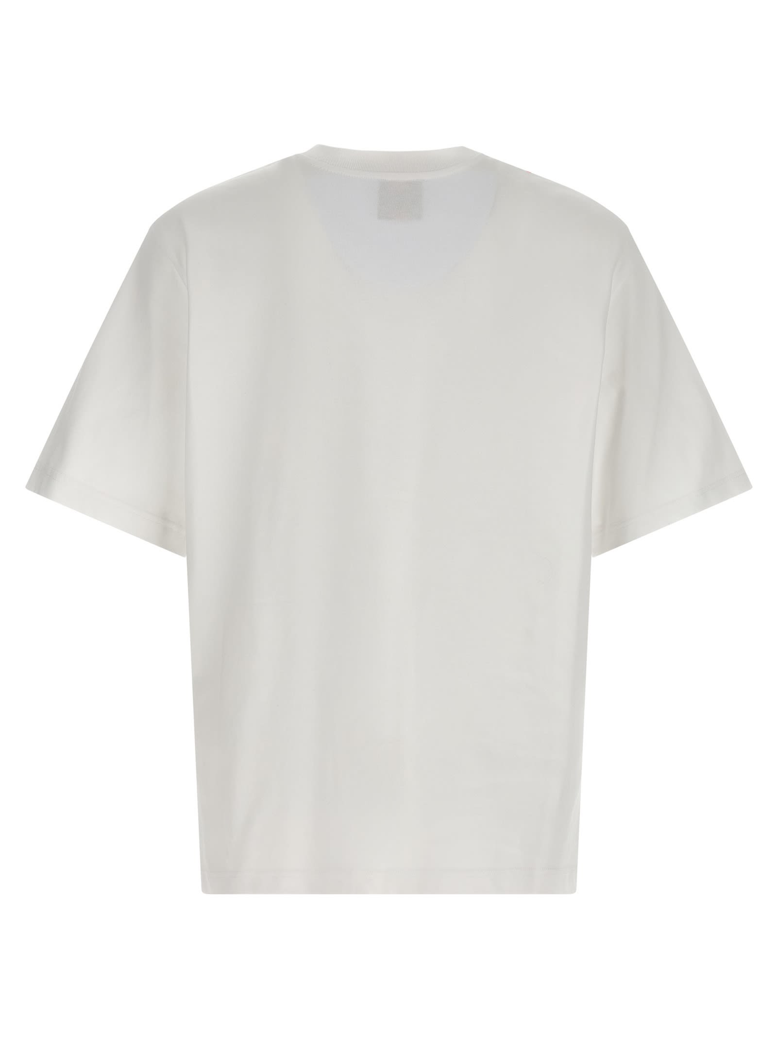 Casablanca Montagne Ondulee Crewneck T-shirt In White