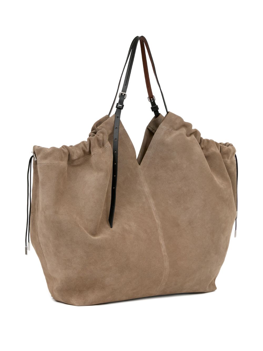 Maison Margiela Belt Bag Leather Tote In Neutral