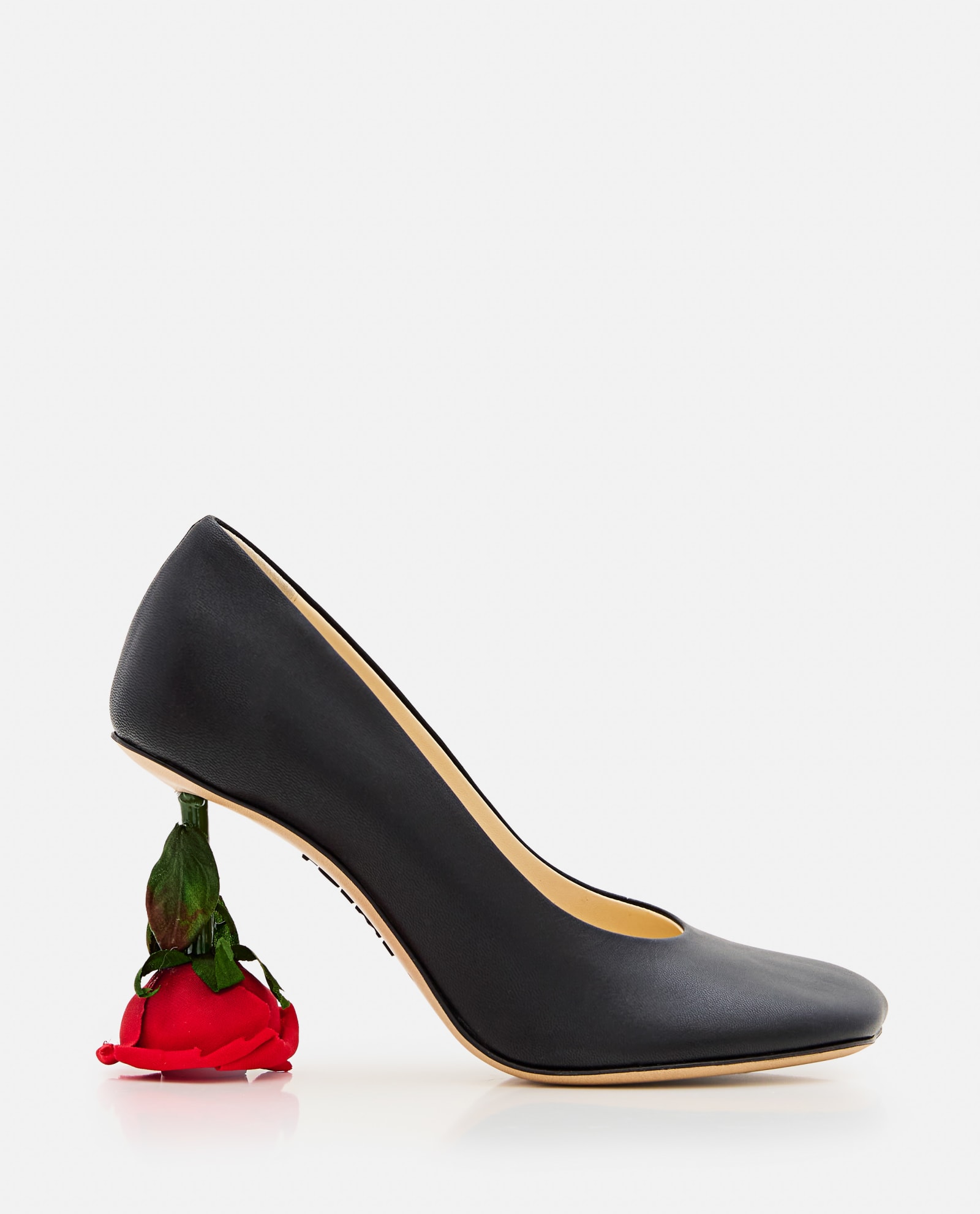 Shop Loewe 90mm Decollete Toy Rose In Black