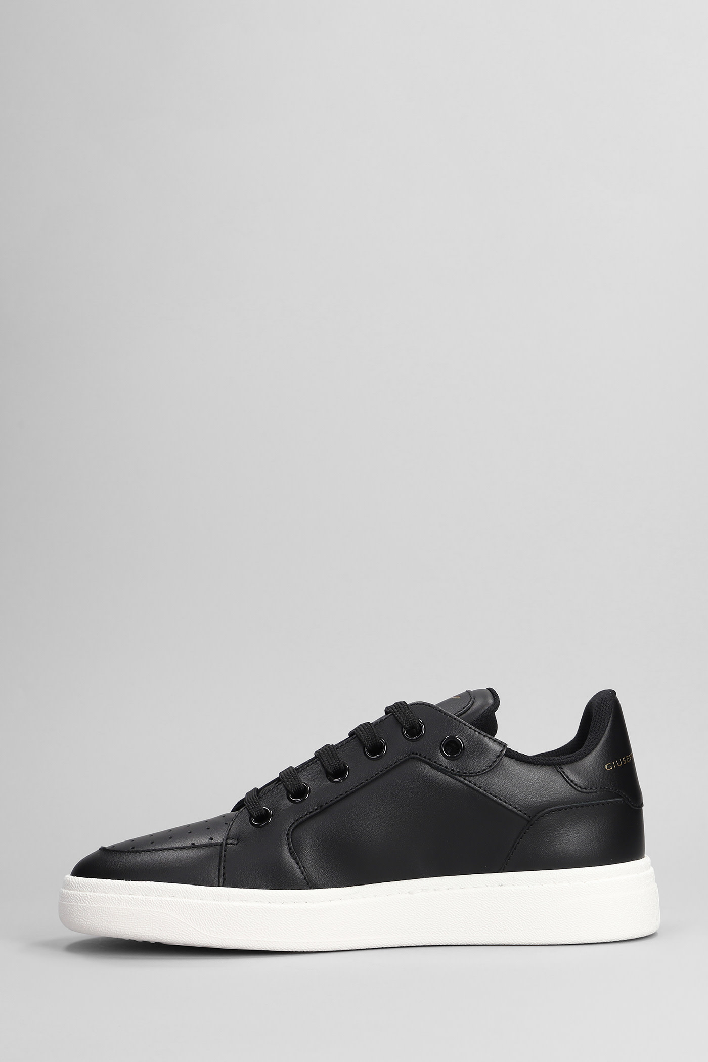 Shop Giuseppe Zanotti Gz94 Sneakers In Black Leather