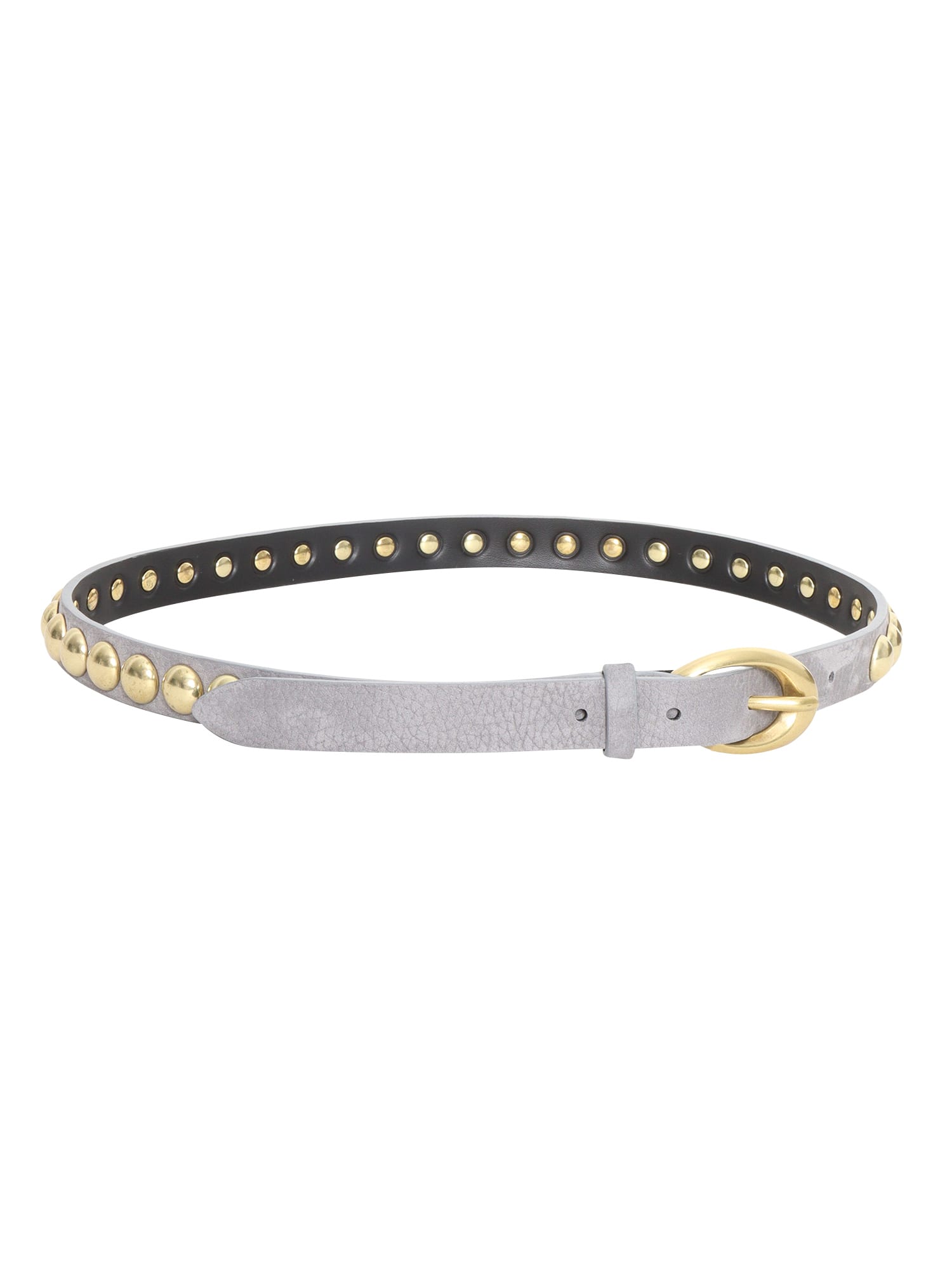 Shop Orciani Studded Belt In Grey
