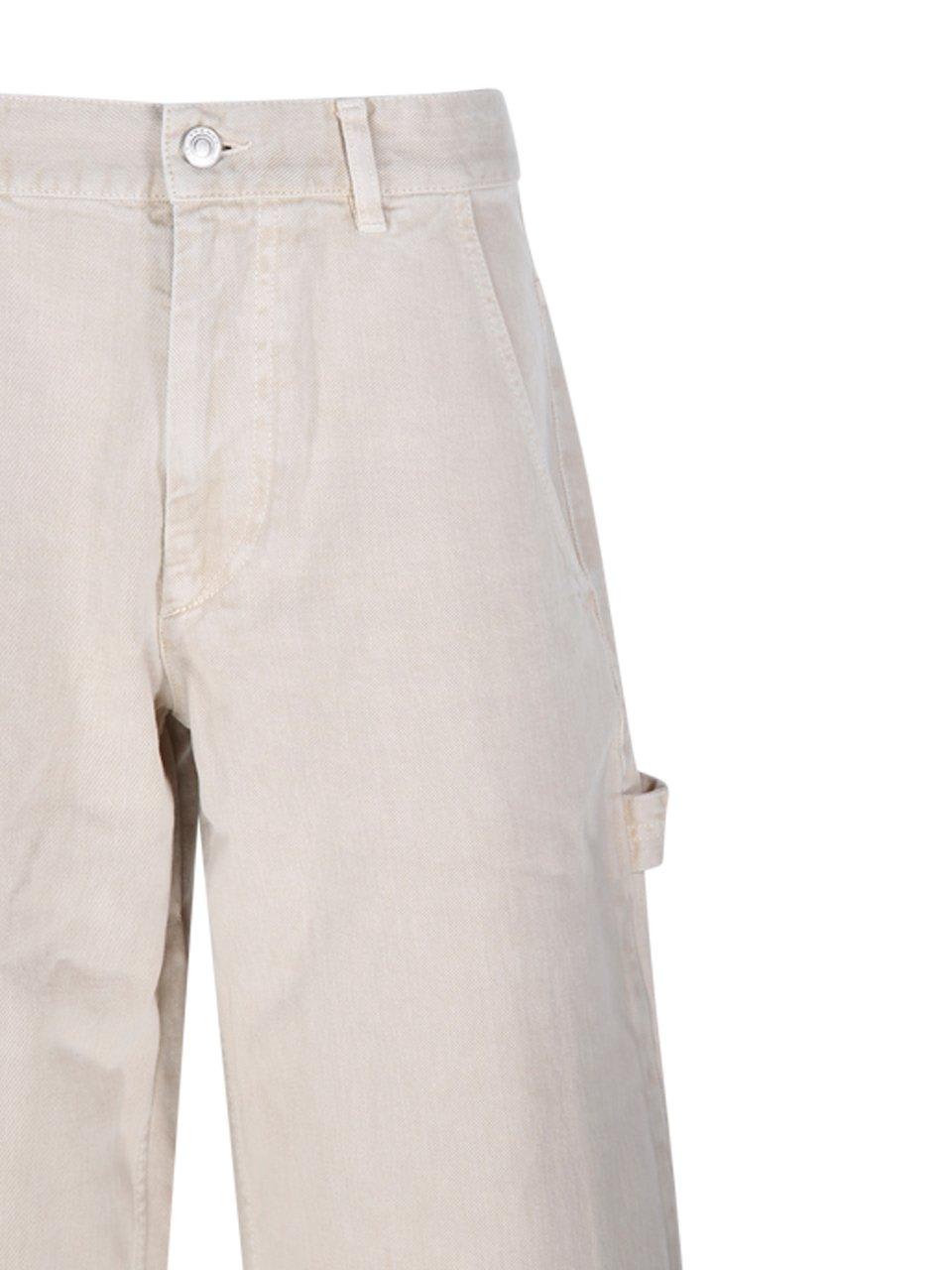 Shop Isabel Marant Solene Mid-rise Jeans In Beige