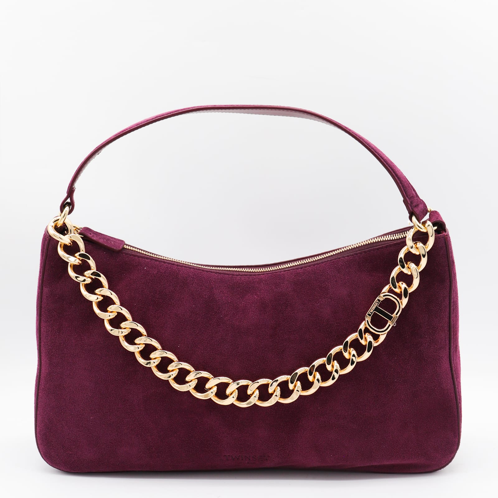 Purple Leather Liliane Shoulder Bag