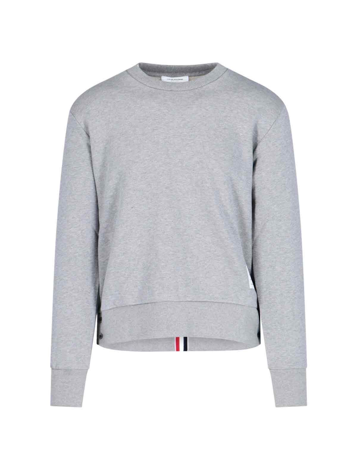 Shop Thom Browne - Tricolor Grosgrain Sweatshirt In 055