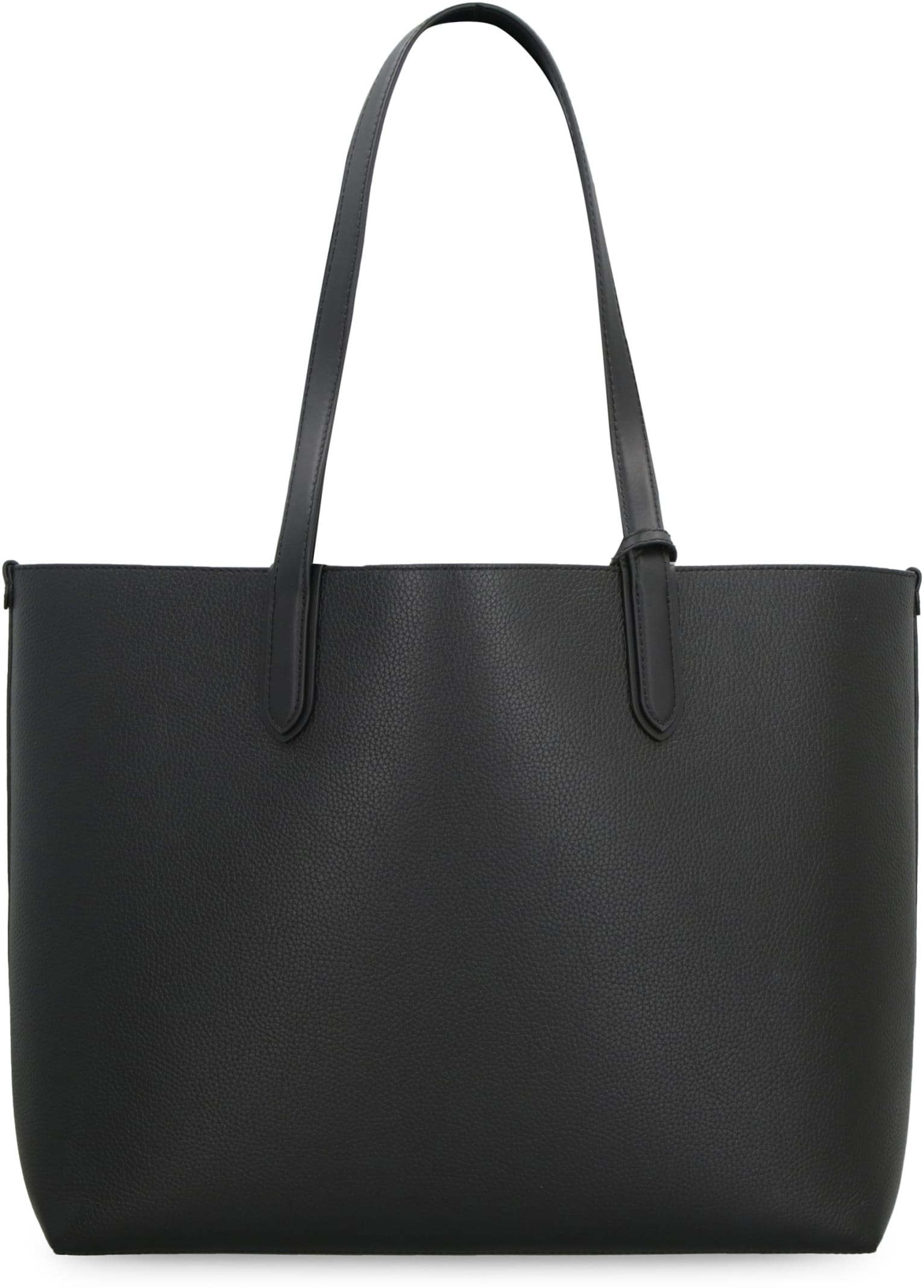 Shop Michael Michael Kors Eliza Leather Tote In Black