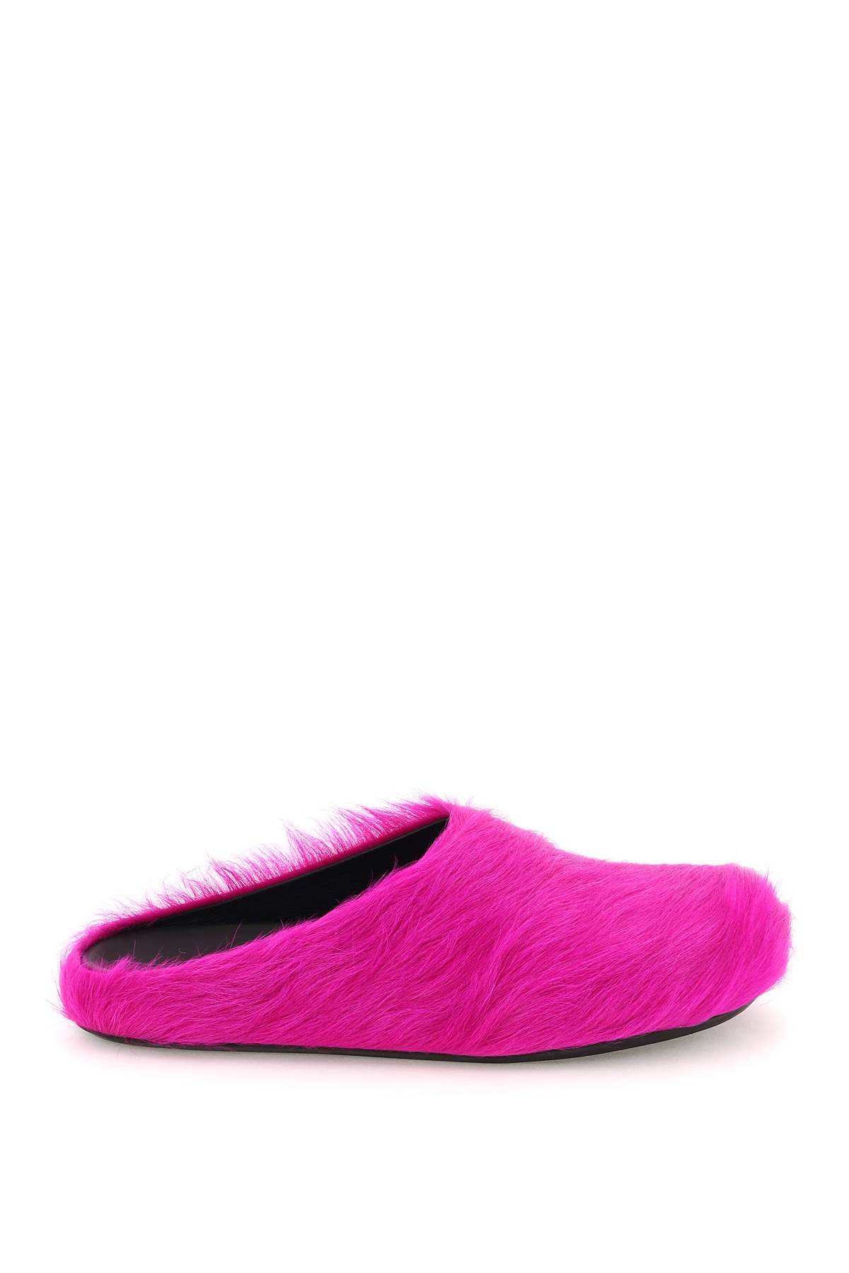 Marni Pink Fussbett Sabot Slip-on Loafers In Fuchsia