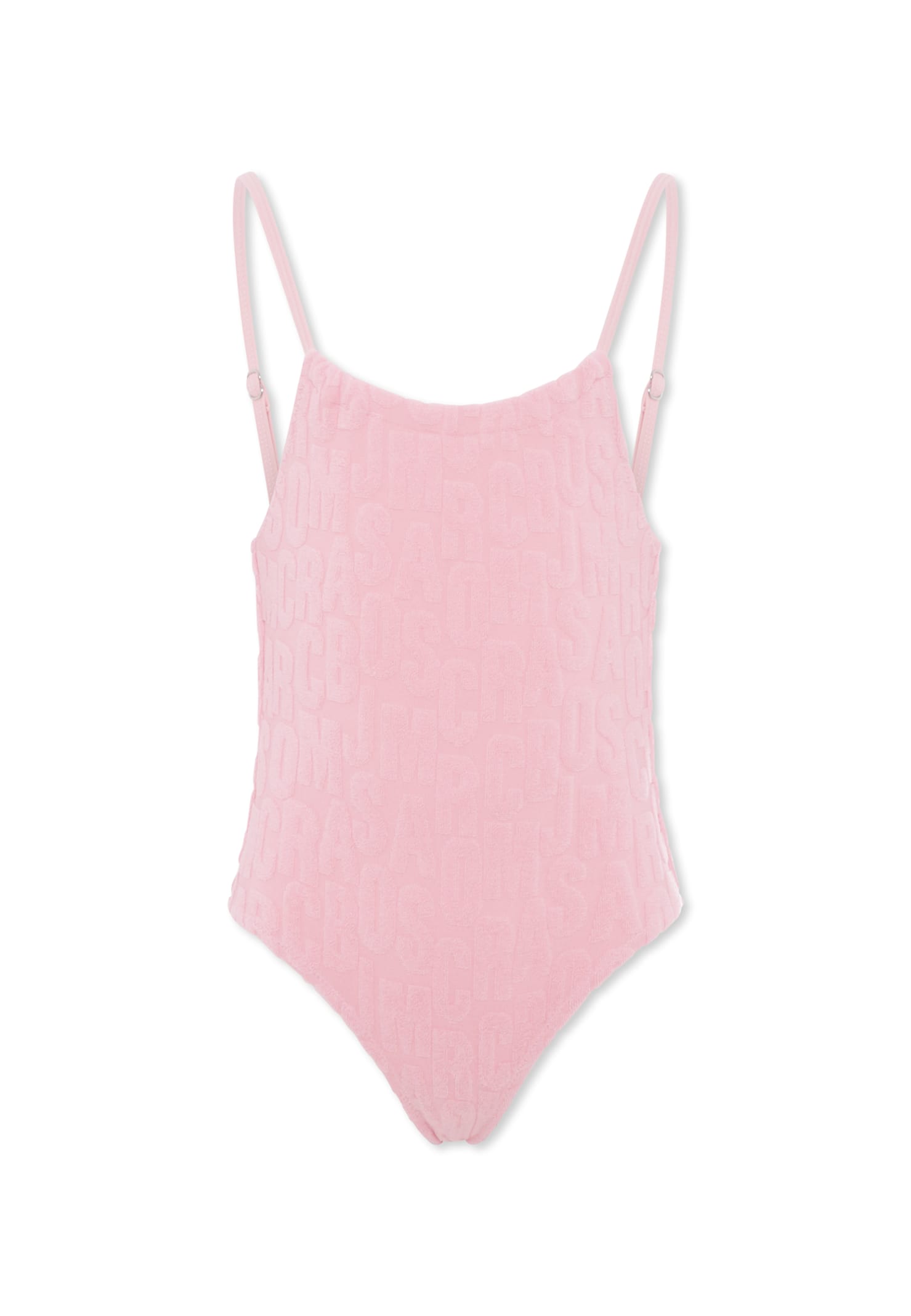 Marc Jacobs Pink Swimsuit For Girl With Logo In Pink