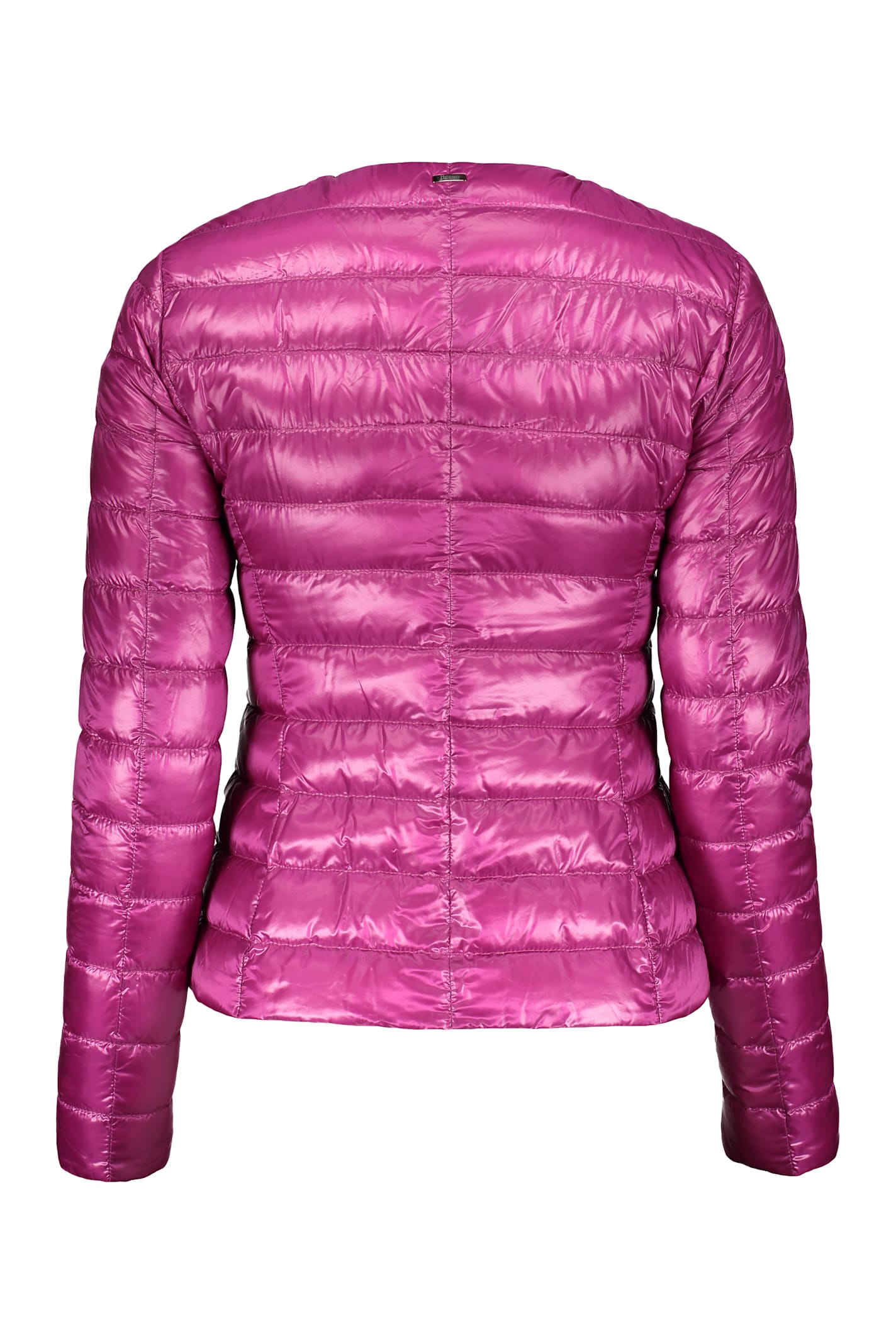 Shop Herno Short Down Jacket In Fuchsia
