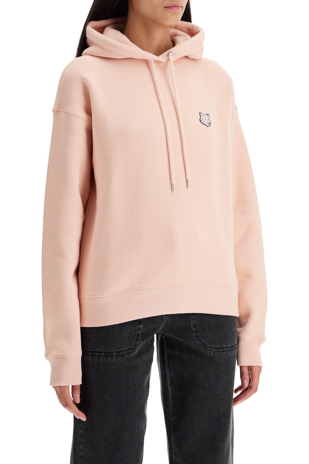 Shop Maison Kitsuné Bold Fox Head Comfort Fit Sweatshirt In Pasture Rose (pink)