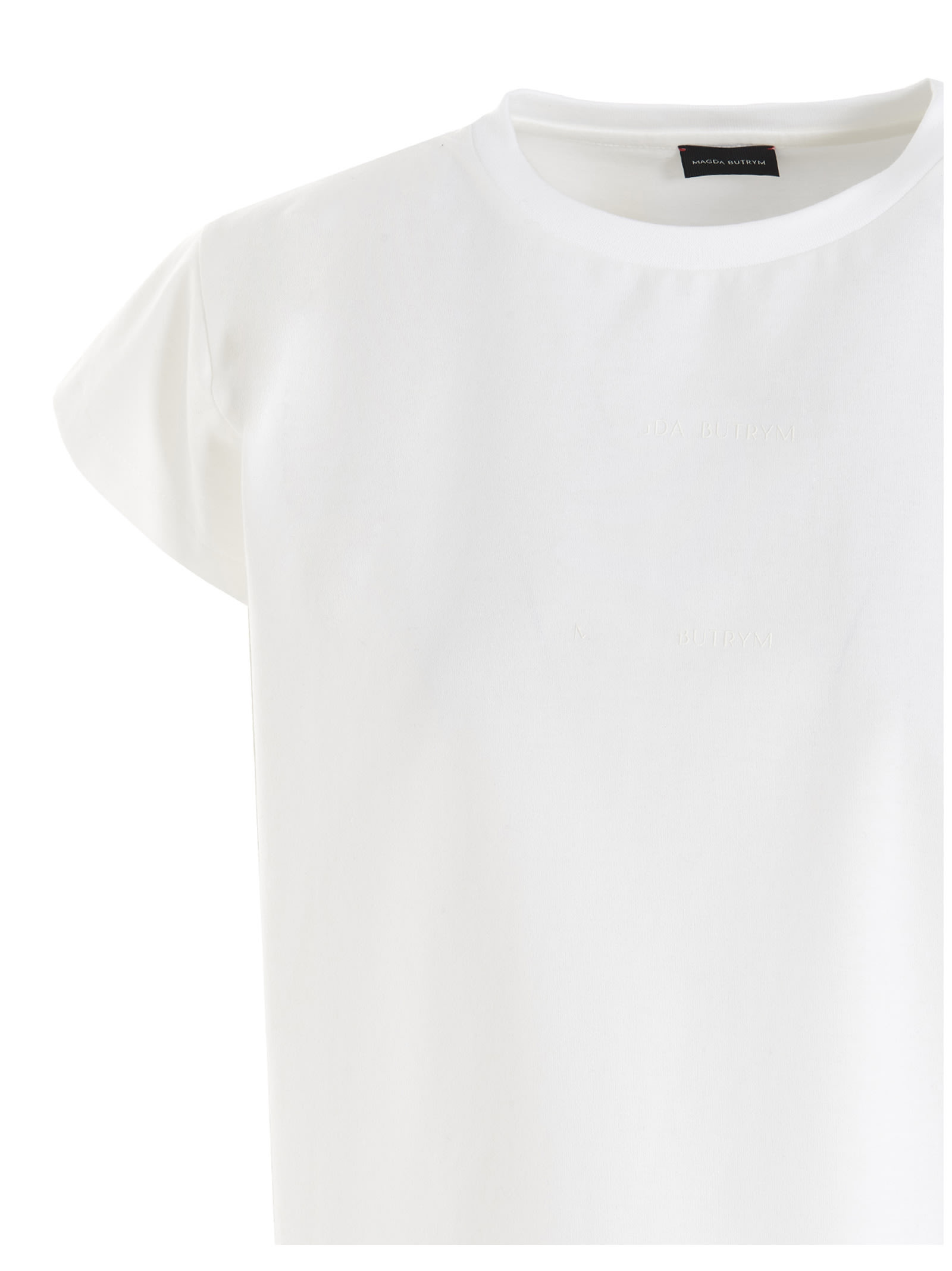 Shop Magda Butrym Logo T-shirt In White