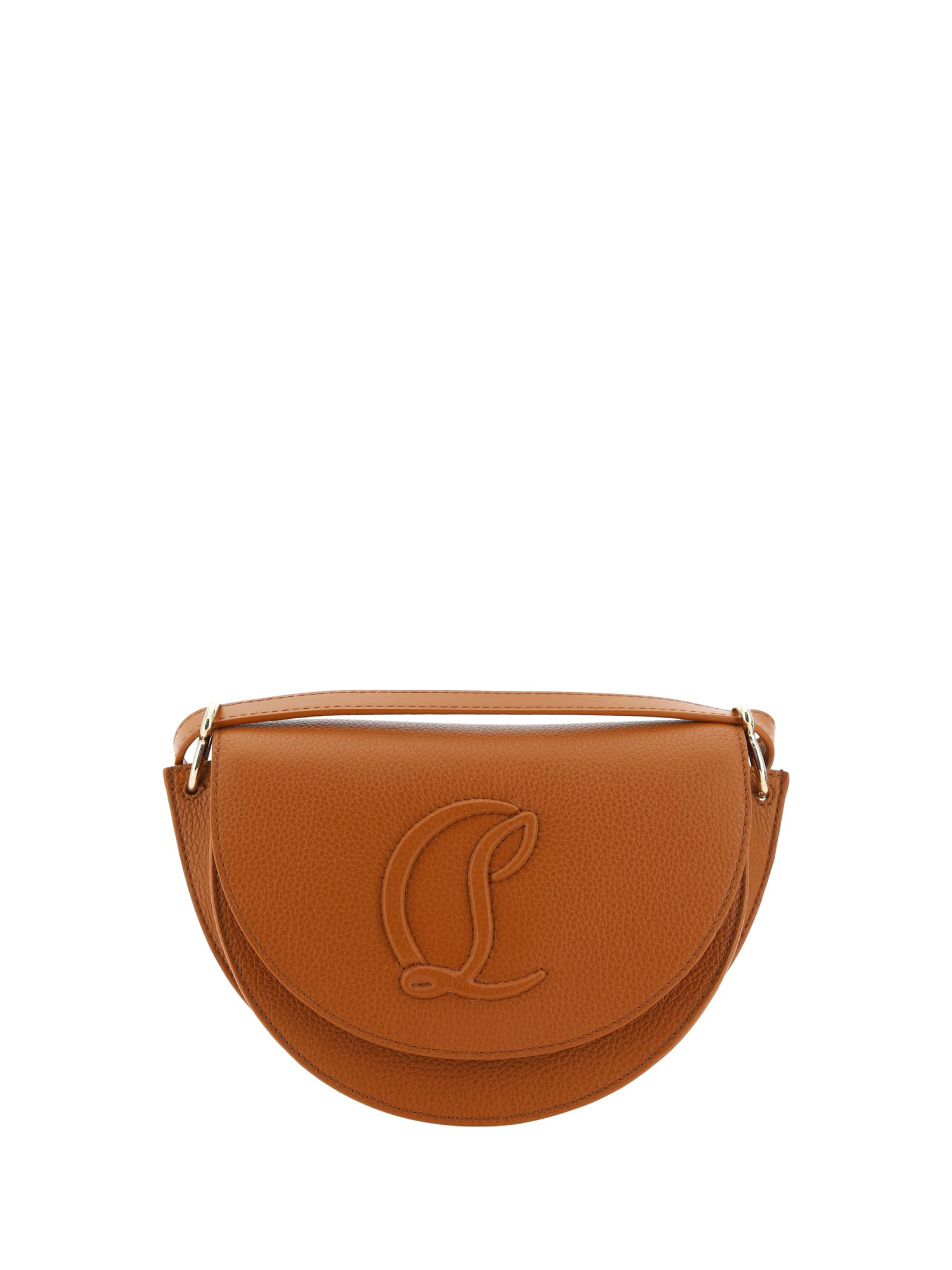 Shop Christian Louboutin By My Side Crossbody Bag In Cuoio/cuoio