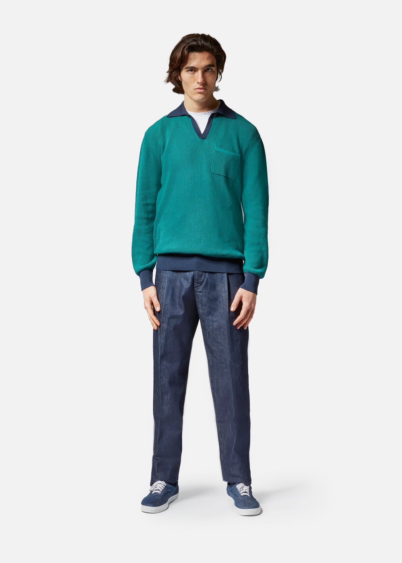 Doppiaa Aaviola Long Sleeves Poloshirt