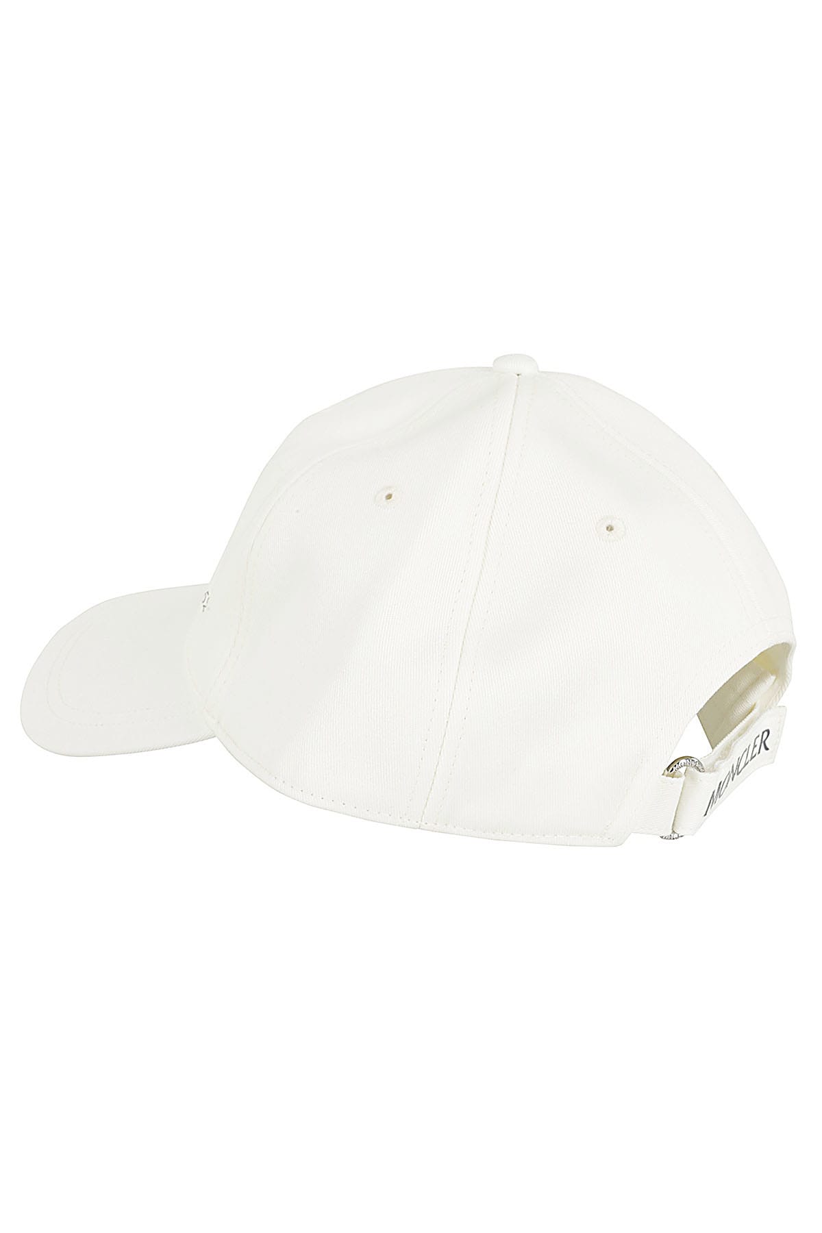 Shop Moncler Baseball Cap In Bianco