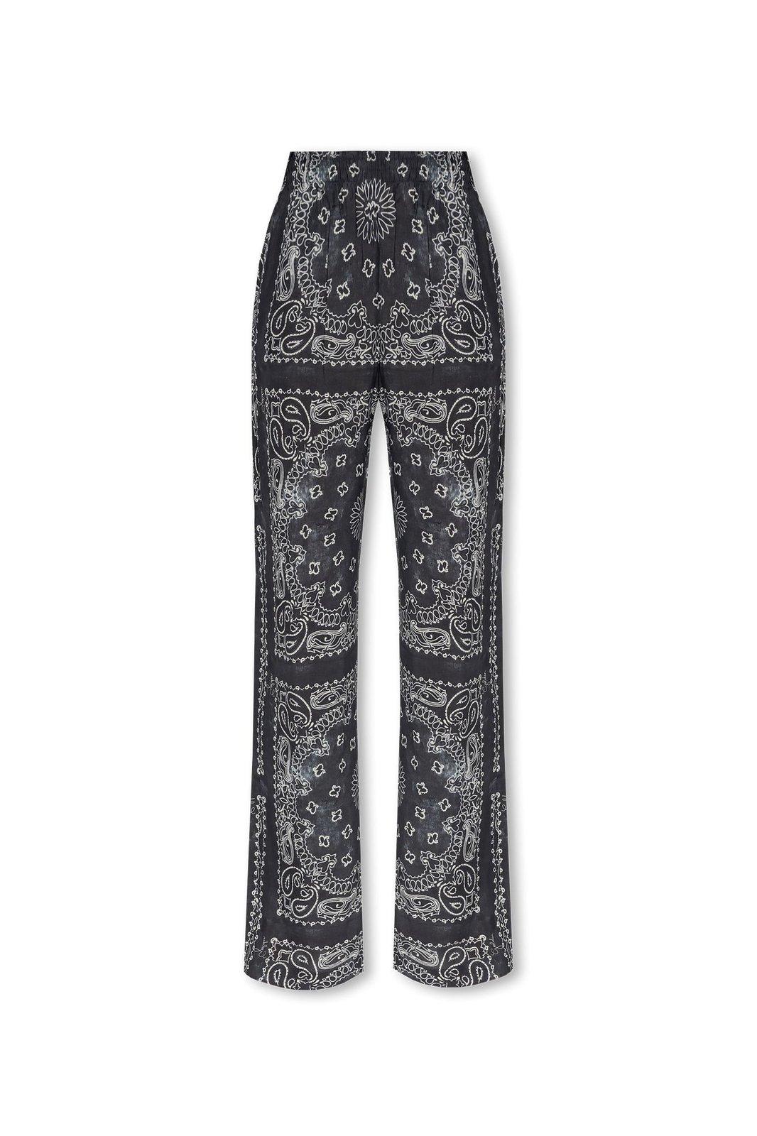 Graphic Printed Straight-leg Pyjama Trousers