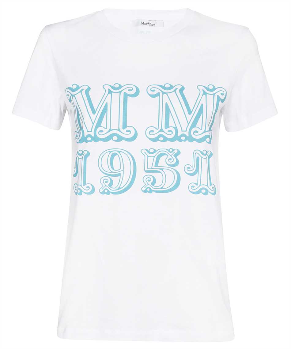 Max Mara T-shirt Mit Grafischem Print In White