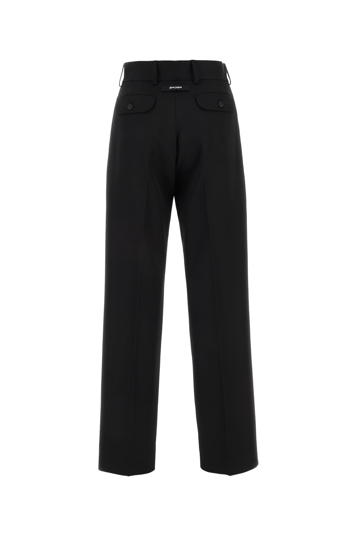 Shop Palm Angels Pantalone In Blackwhit