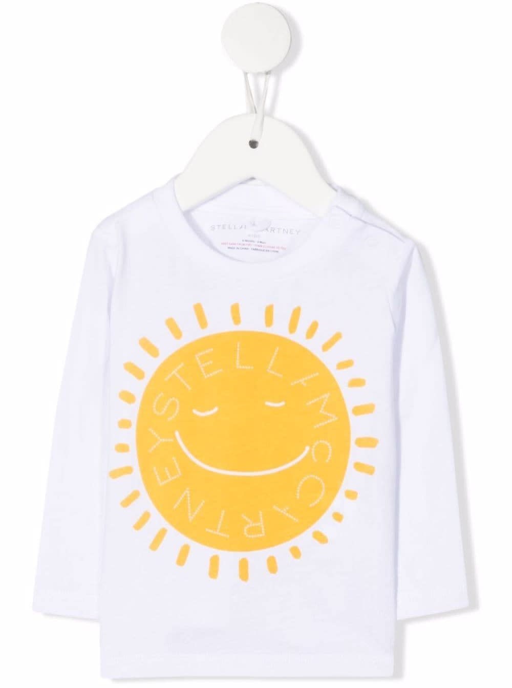 Stella Mccartney Kids Baby Boys Long-sleeved Cotton Sweater With Sun Print