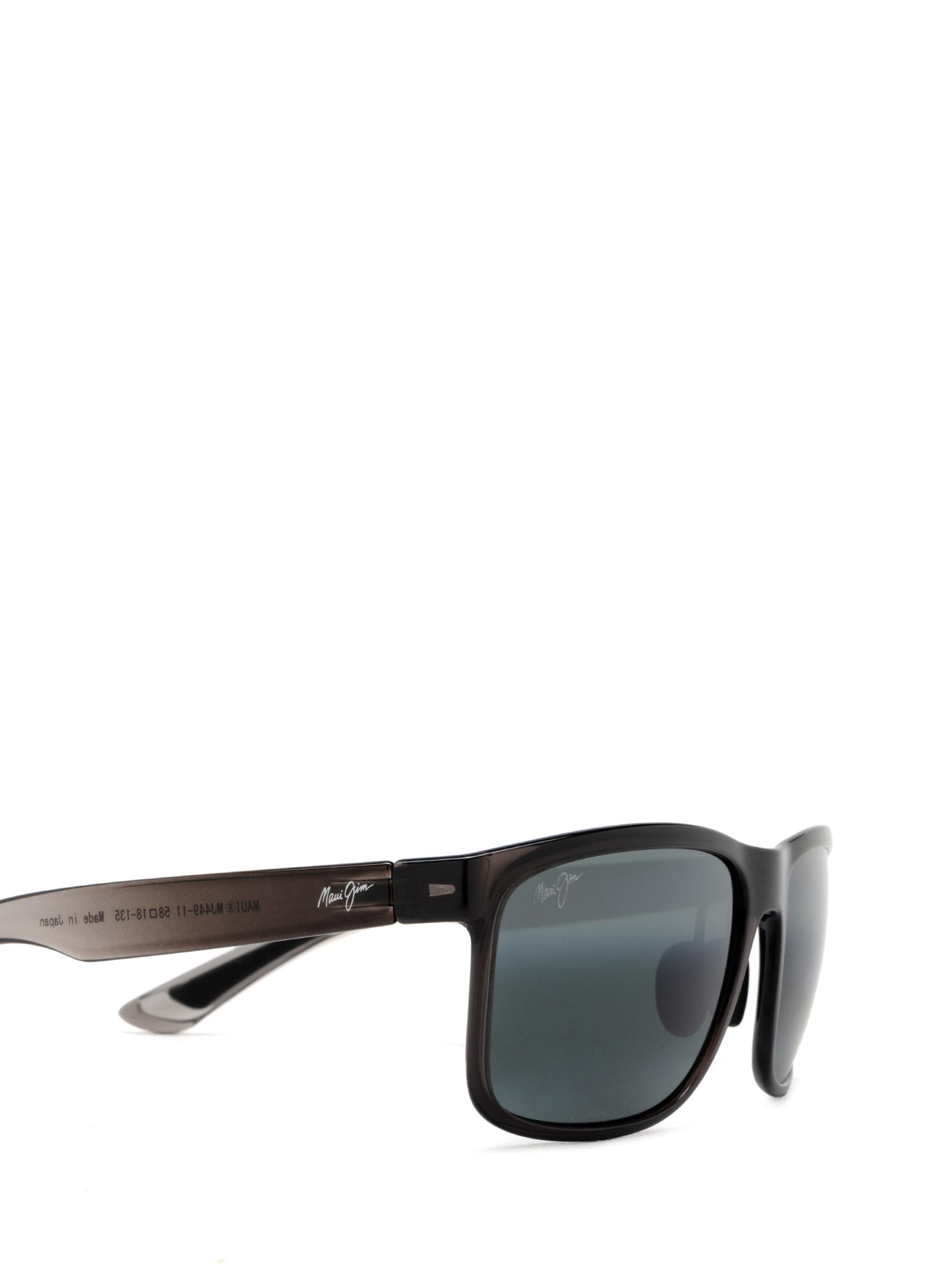 Shop Maui Jim Mj449 Translucent Grey Sunglasses