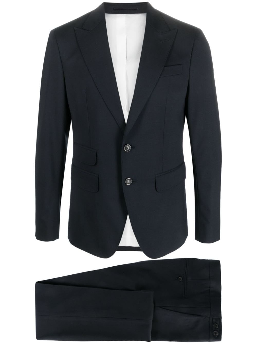 Shop Dsquared2 London Suit In Navy Blue