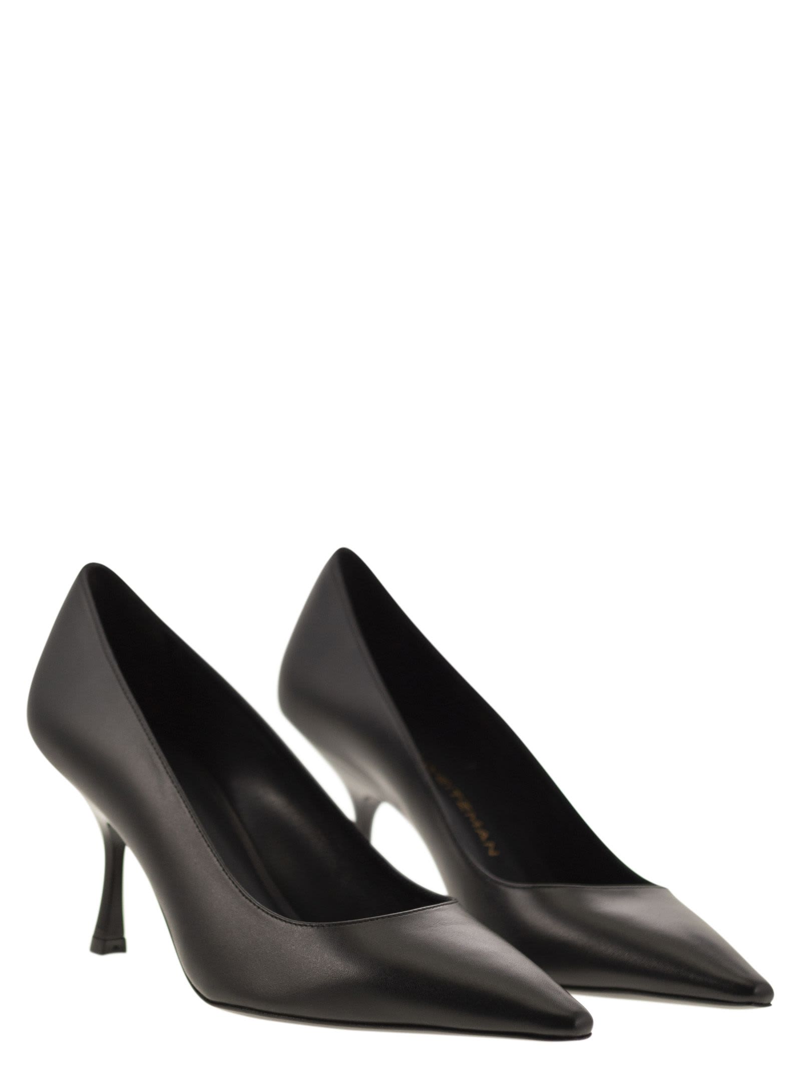 Stuart Weitzman Naomi Pointed-toe Pumps In Black