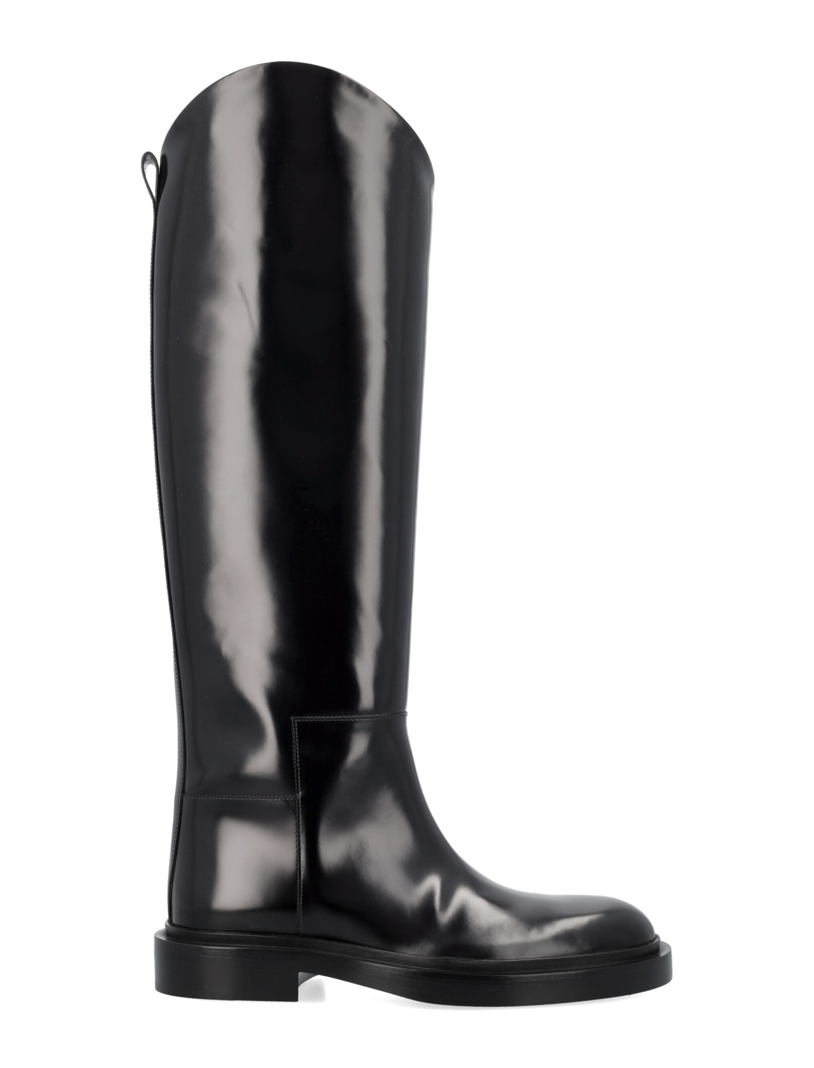 Shop Jil Sander Horse Boots In Black