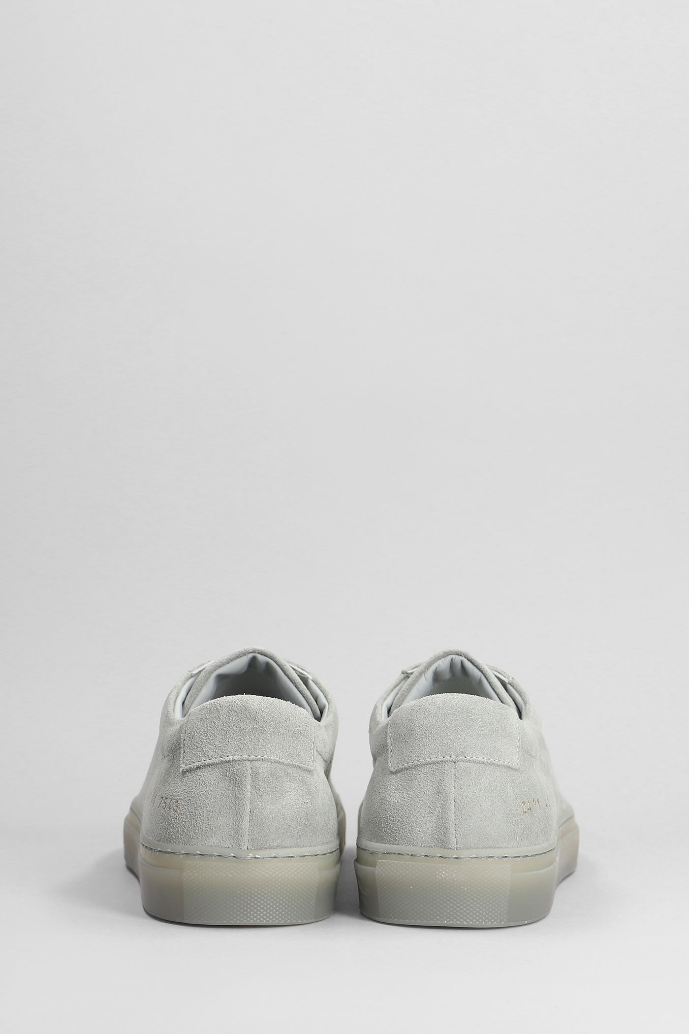 Shop Common Projects Original Achilles Sneakers In Grey Suede
