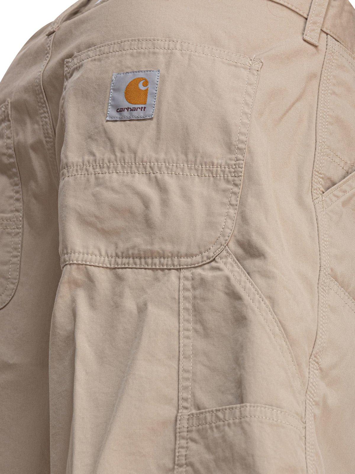 Carhartt Double Knee Shorts In Beige Cotton In Brown