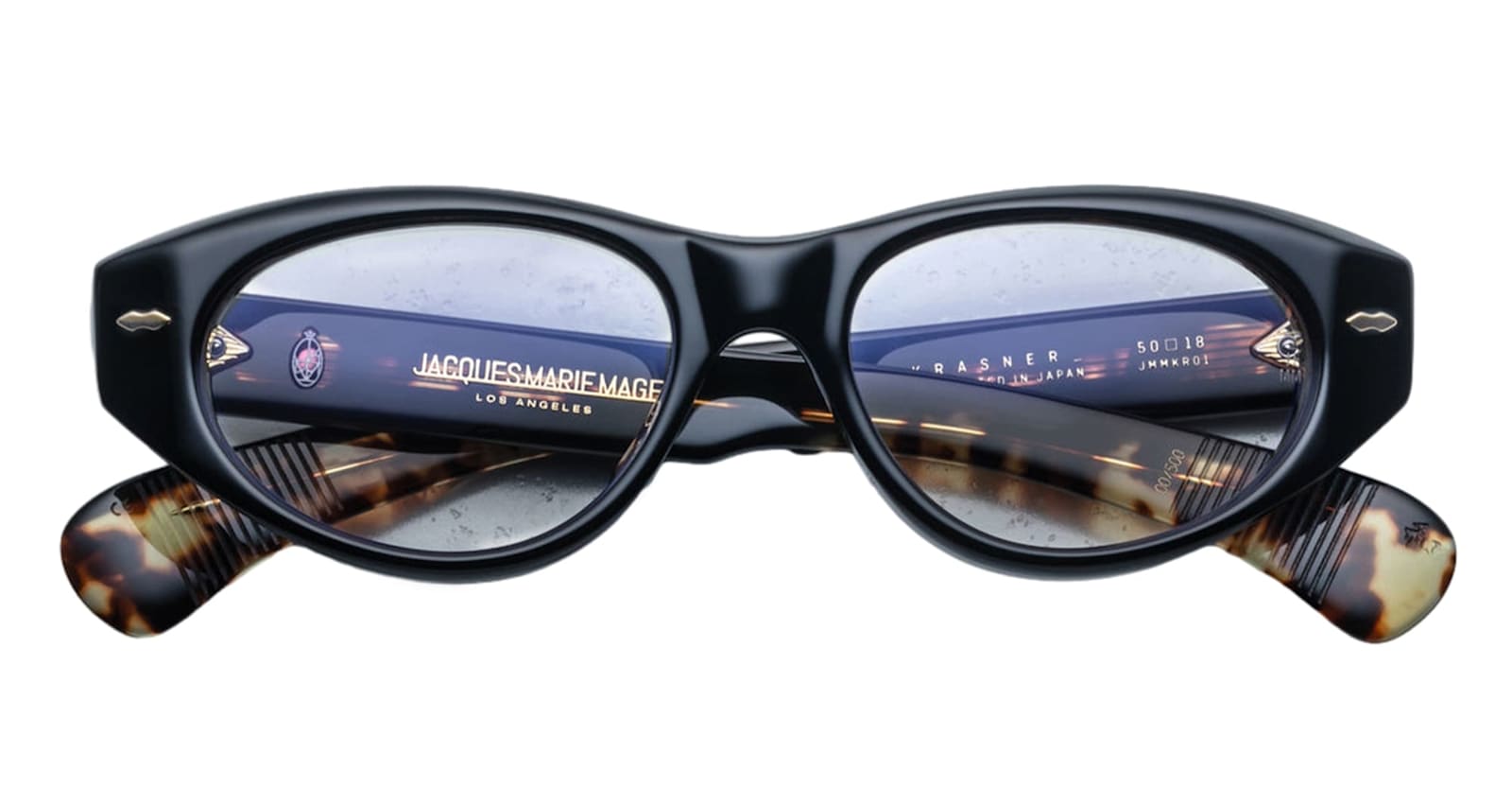 Shop Jacques Marie Mage Krasner - Noir Rx Glasses In Black