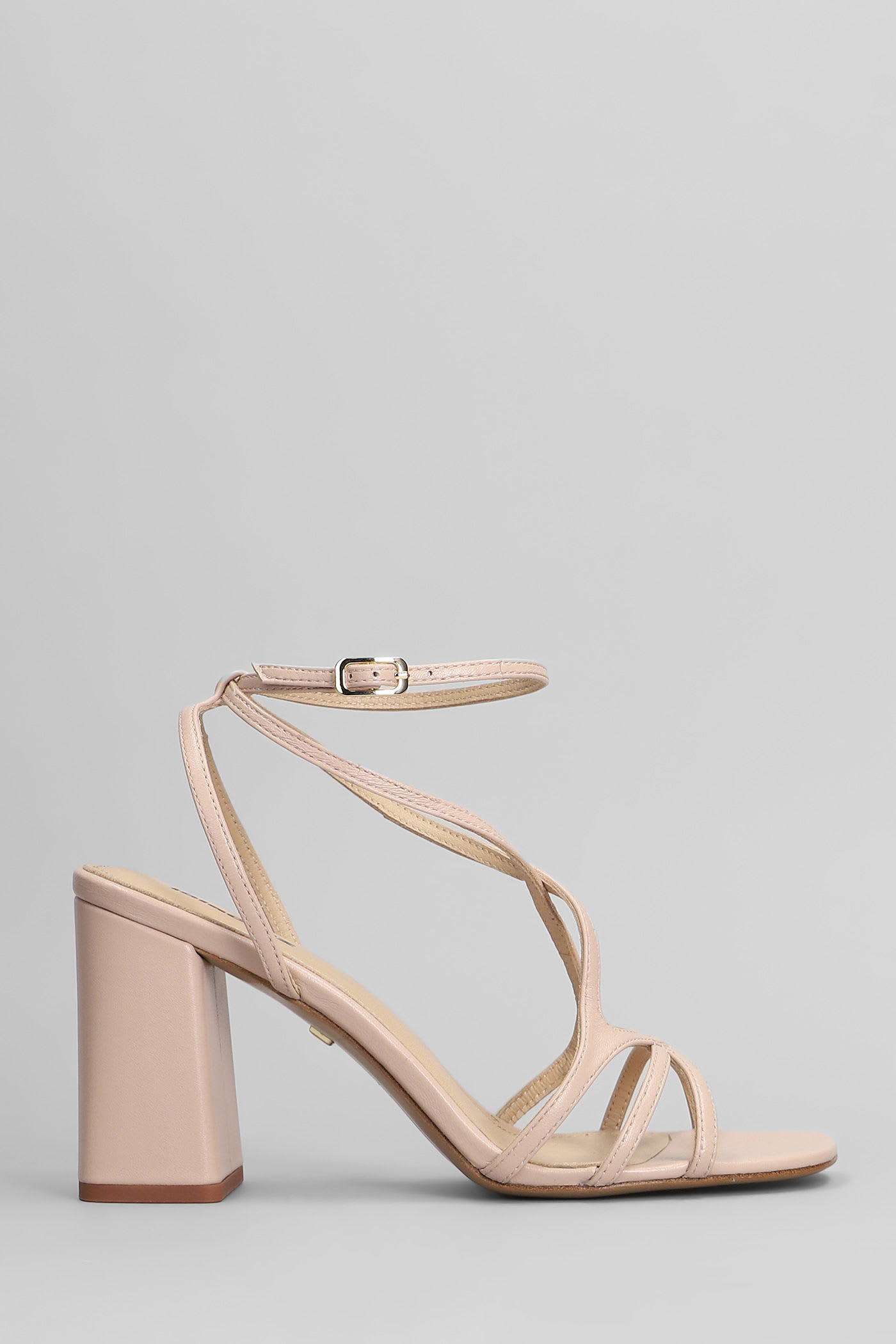 Angela 85 Sandals In Powder Leather