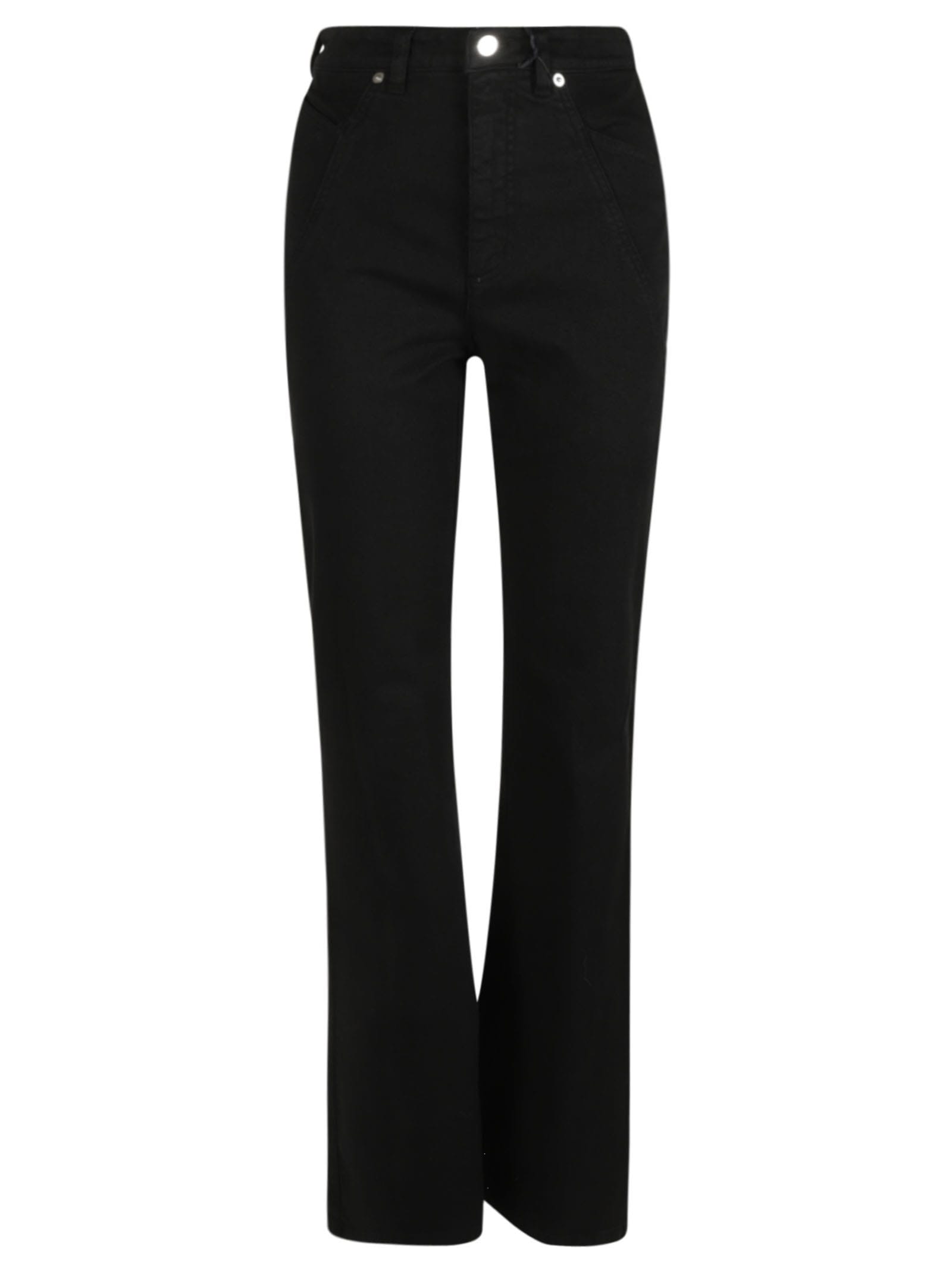 N°21 Button Flared Leg Jeans In Black