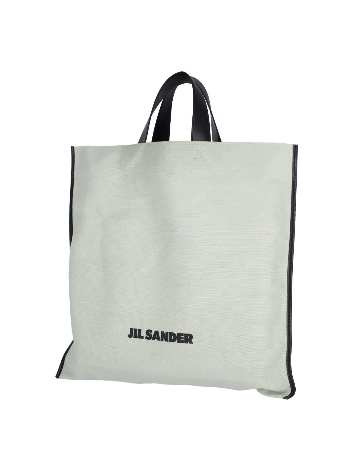 Jil Sander Square Tote Bag In Green
