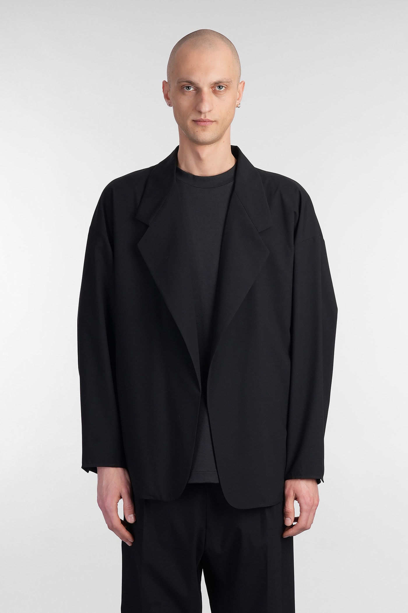 California Blazer In Black Cotton