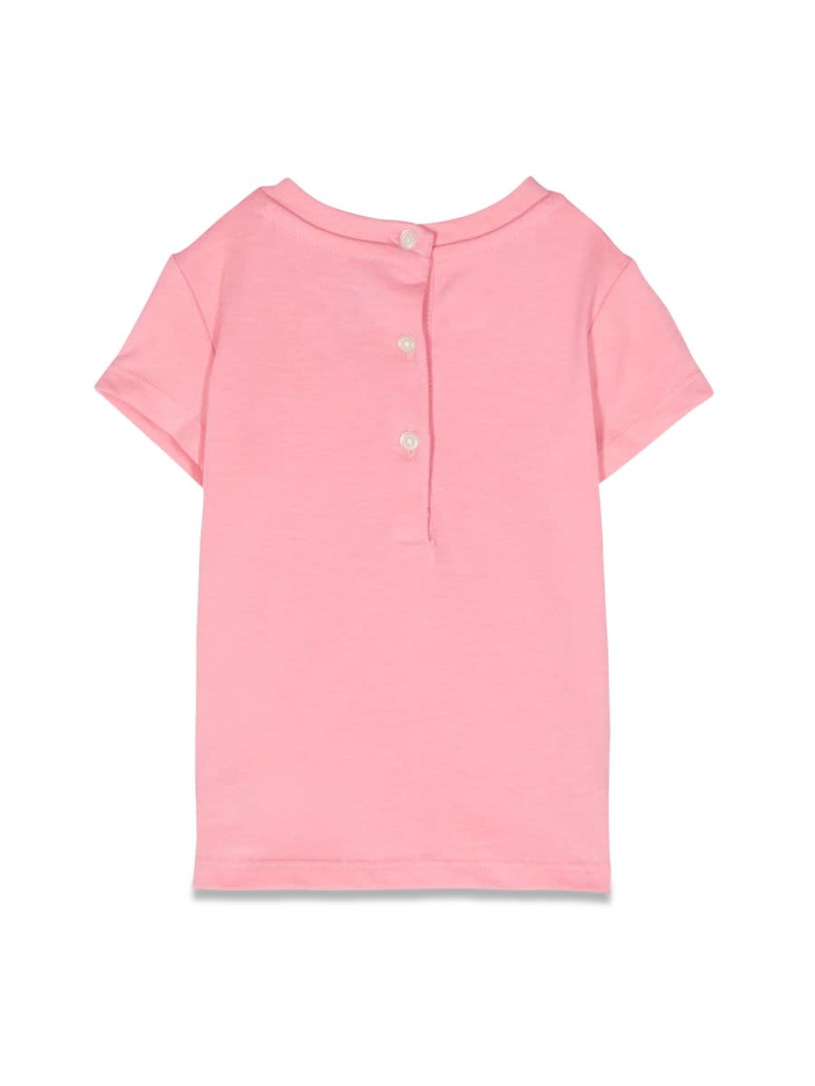 Shop Ralph Lauren Ss Cn Tee-tops-knitk241dc06 In Pink