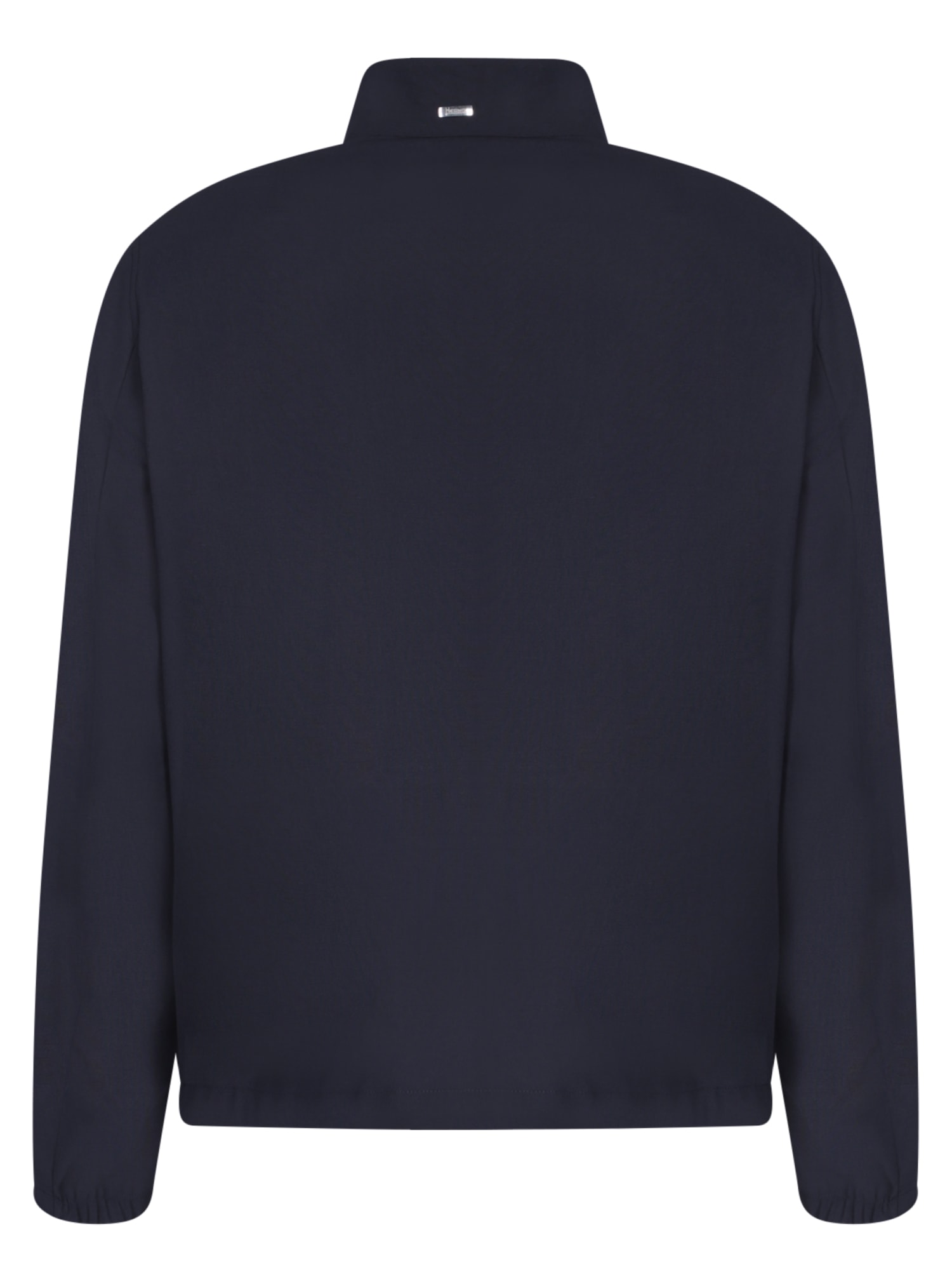 Herno Blue Nylon Jacket In Blue