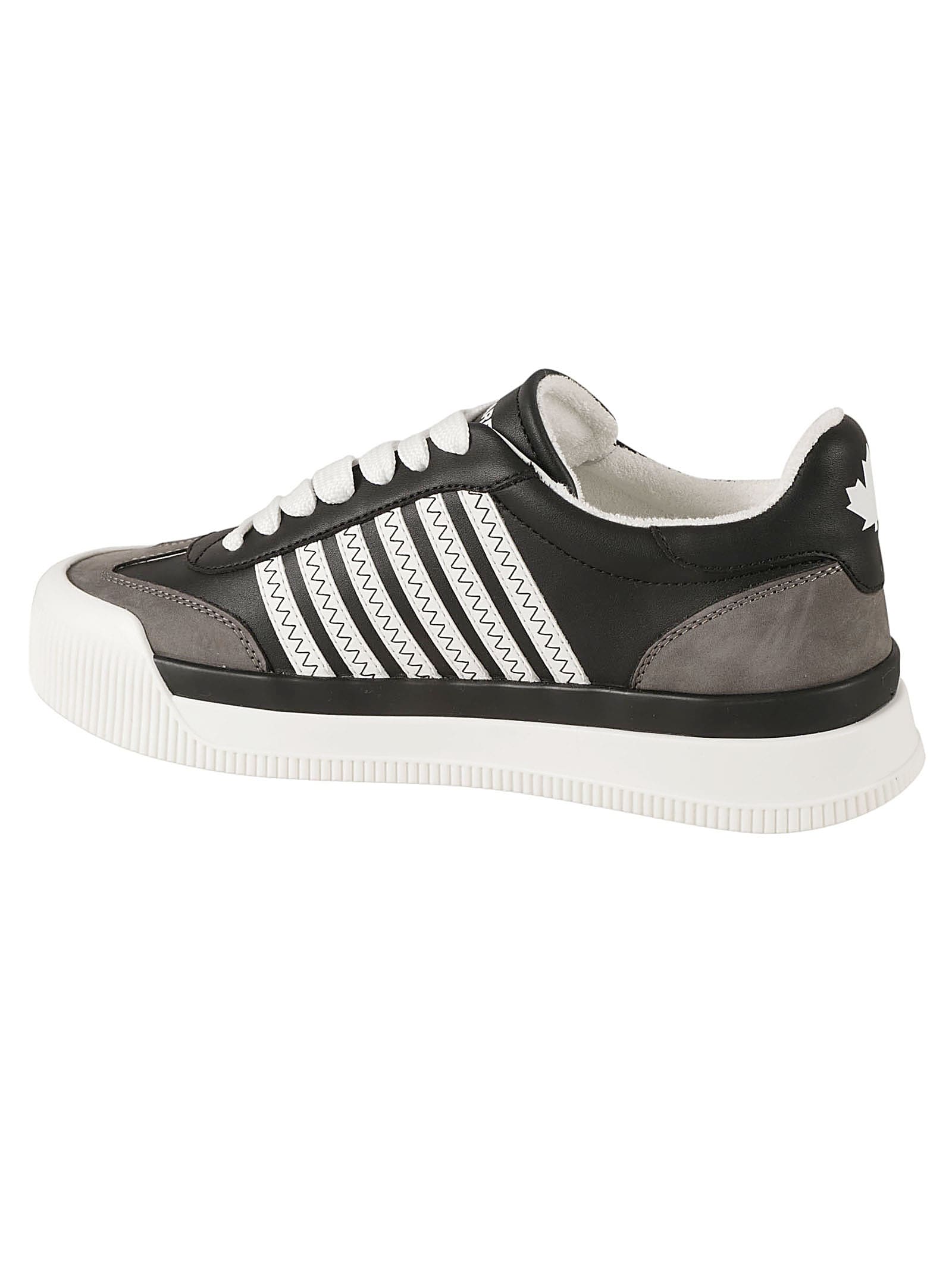 Shop Dsquared2 New Jersey Sneakers In Black/white
