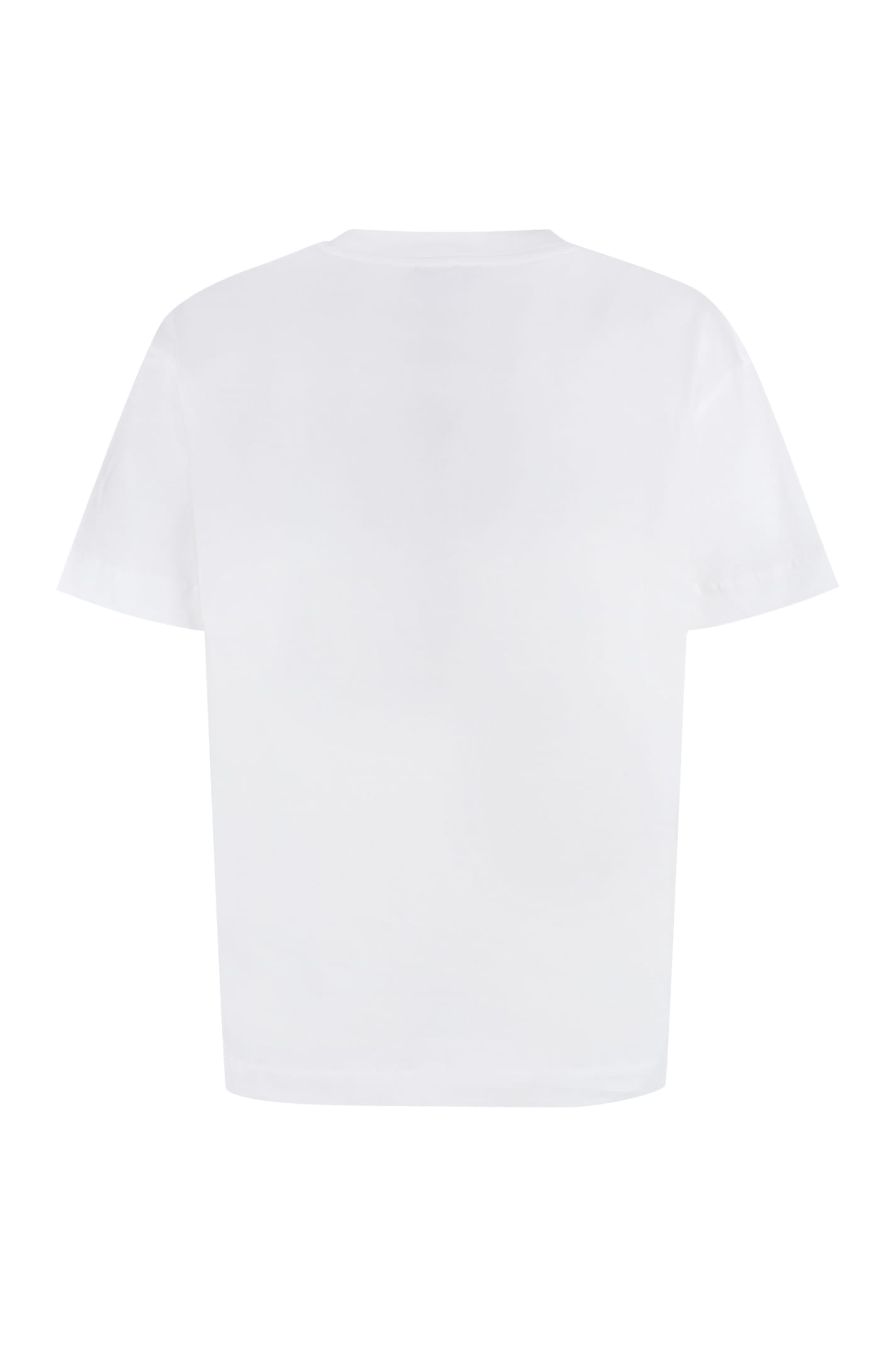 Shop Apc Cotton Crew-neck T-shirt In Aab White