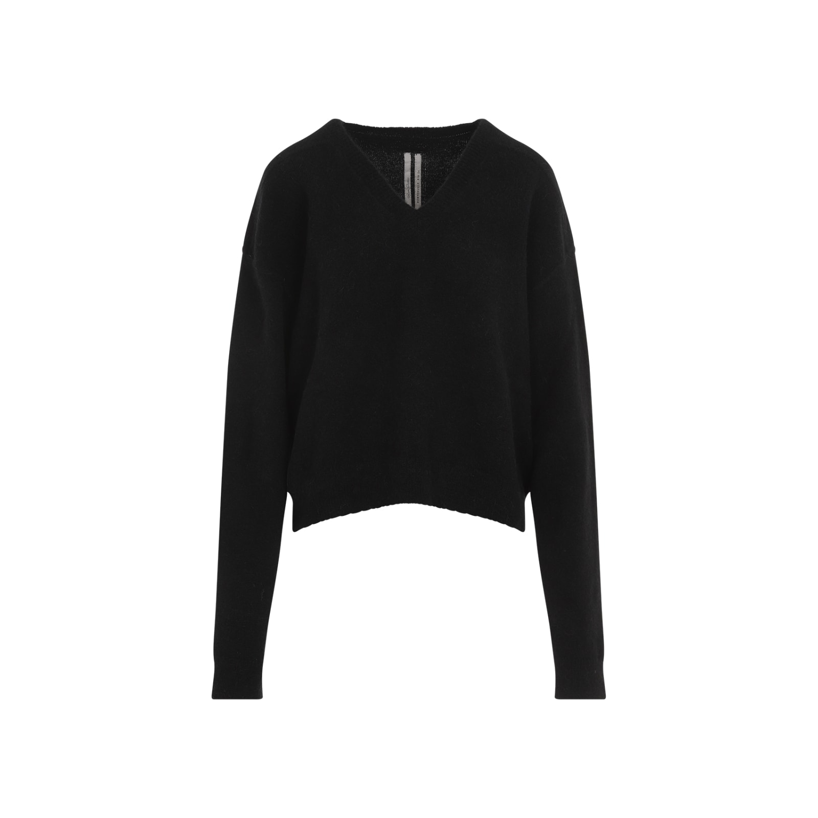 Shop Rick Owens Tommy V-neck Sweater In Black