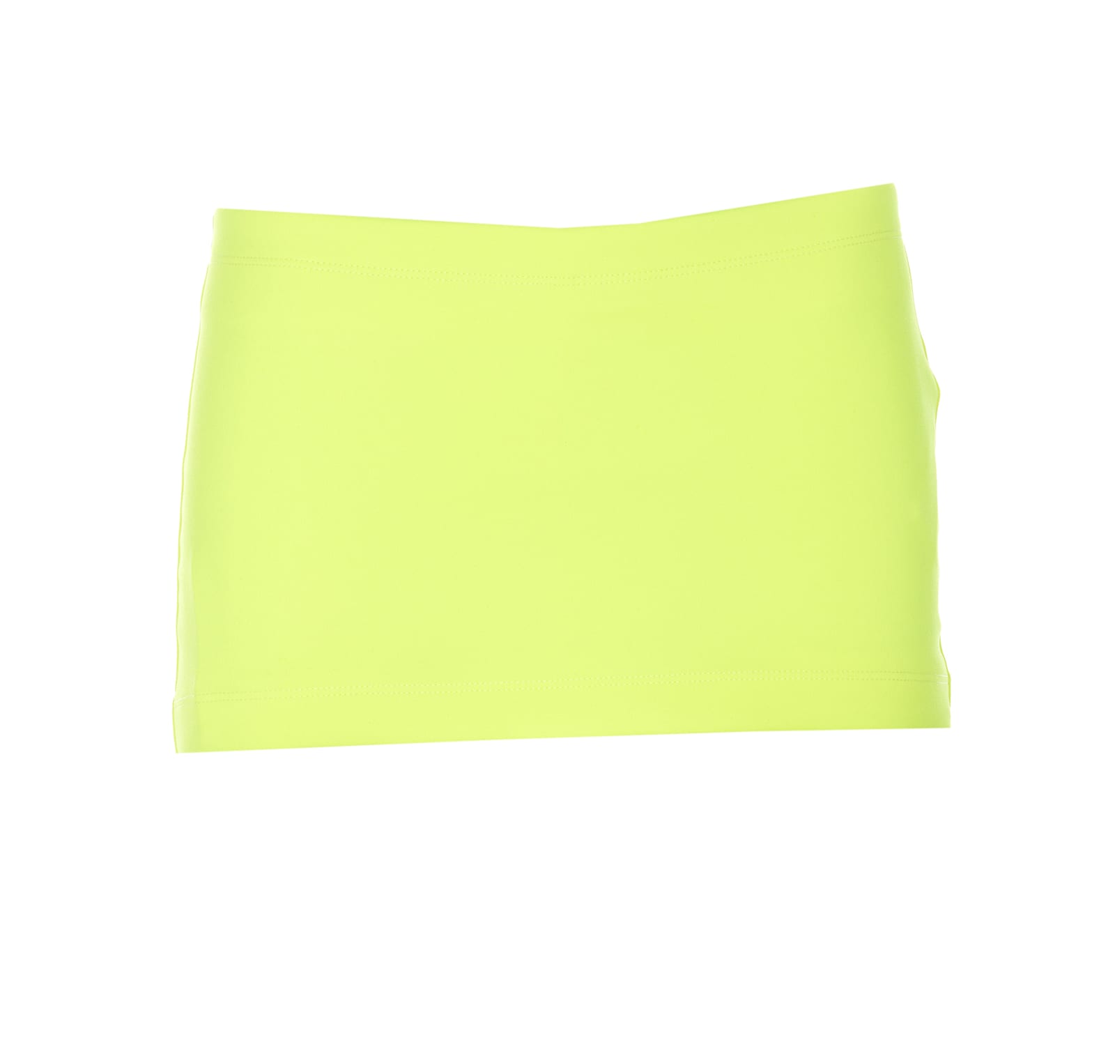 Shop Balenciaga Mini Cycling Skirt In Yellow