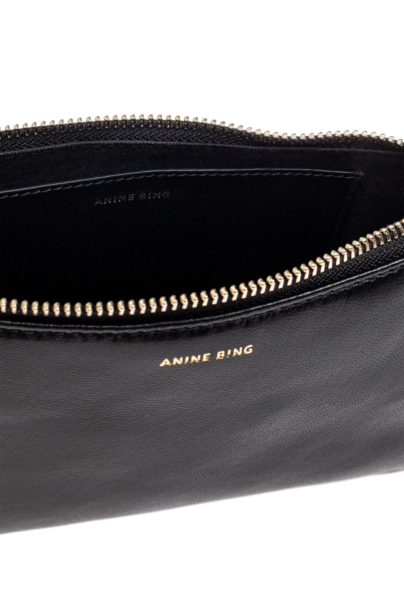 Anine Bing Mini Leather Elly Shoulder Bag In Black