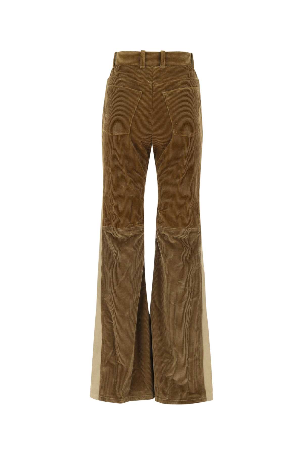 CHLOÉ TWO-TONE CORDUROY PANT