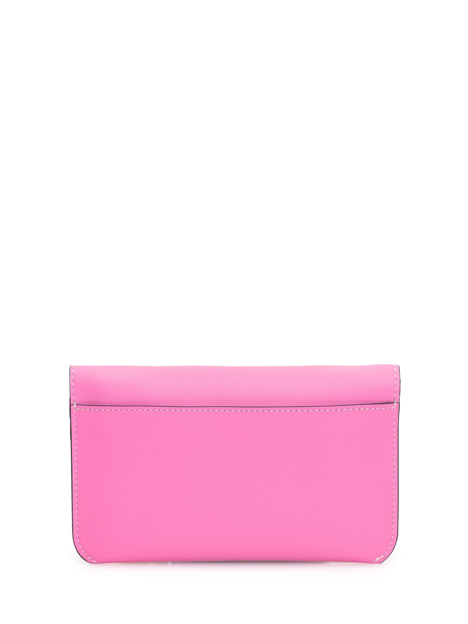 Shop Jw Anderson Chain Phone Clutch Bag In Pink