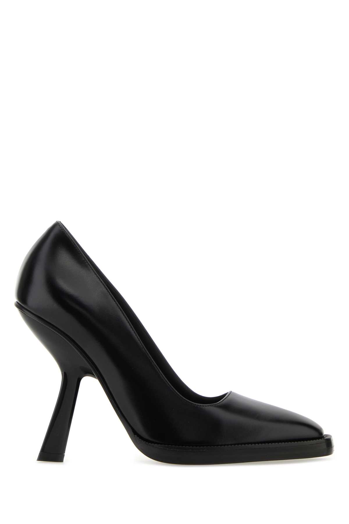 Black Leather Anser X5 Pumps