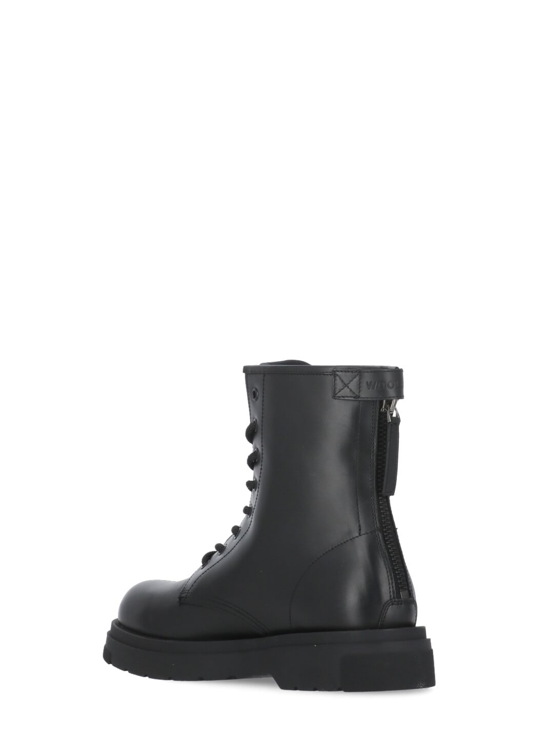 Shop Woolrich Leather Boots In Black