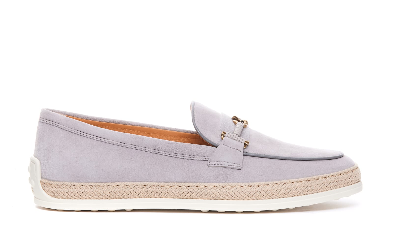 Tod's Suede Loafers In Grigio Vapore
