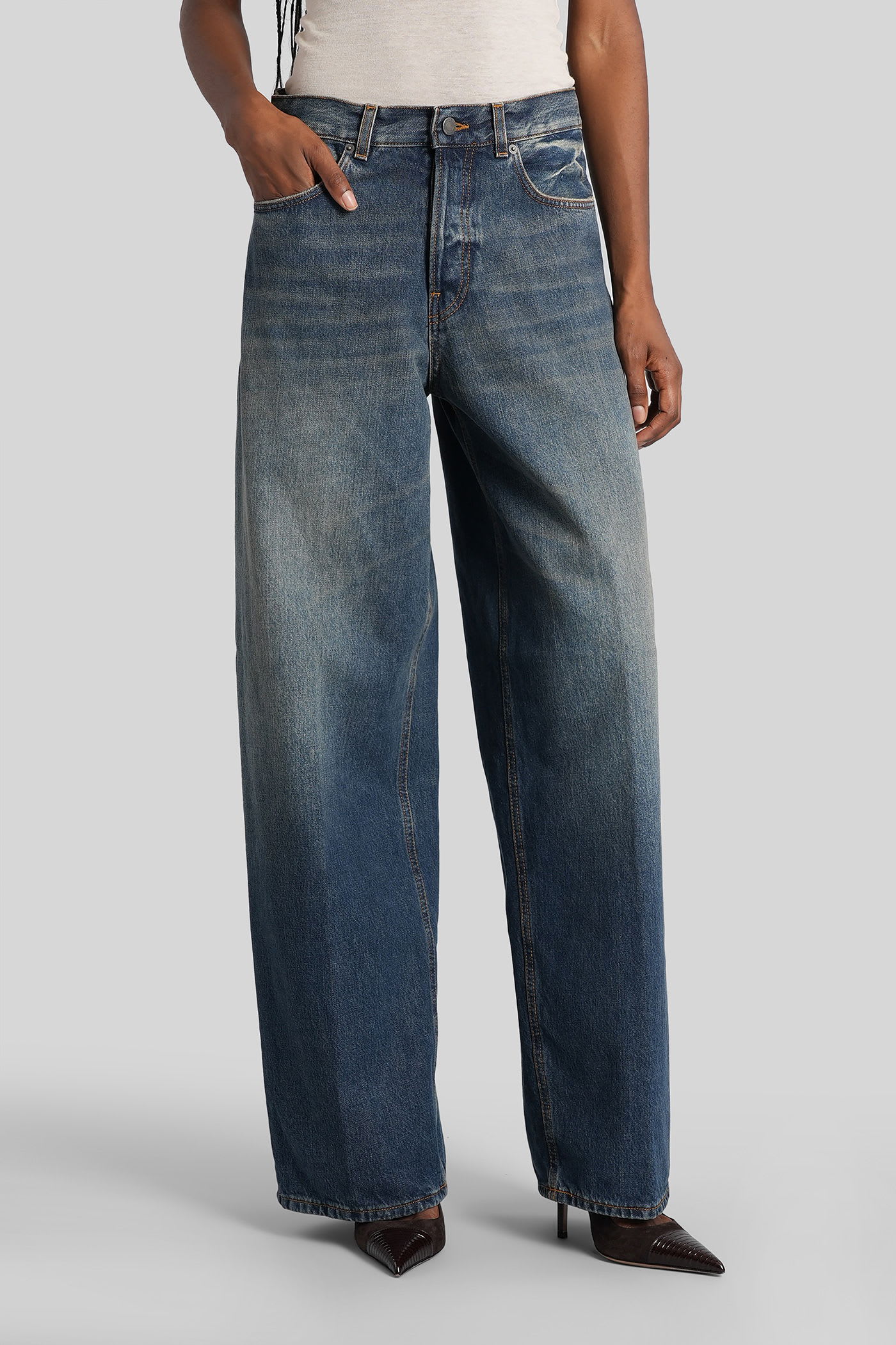 Haikure Star Authentic Dark Wash Jeans Authentic Dark Wash In Blue