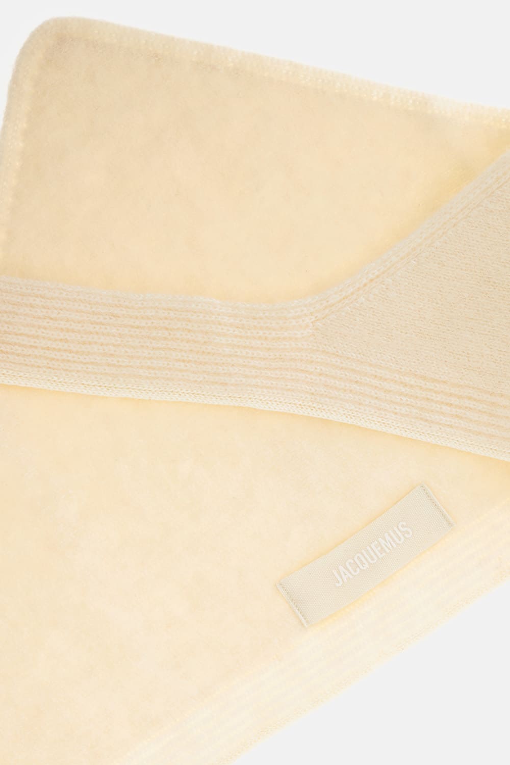 Jacquemus Le Chale Gros Grain In Neutral
